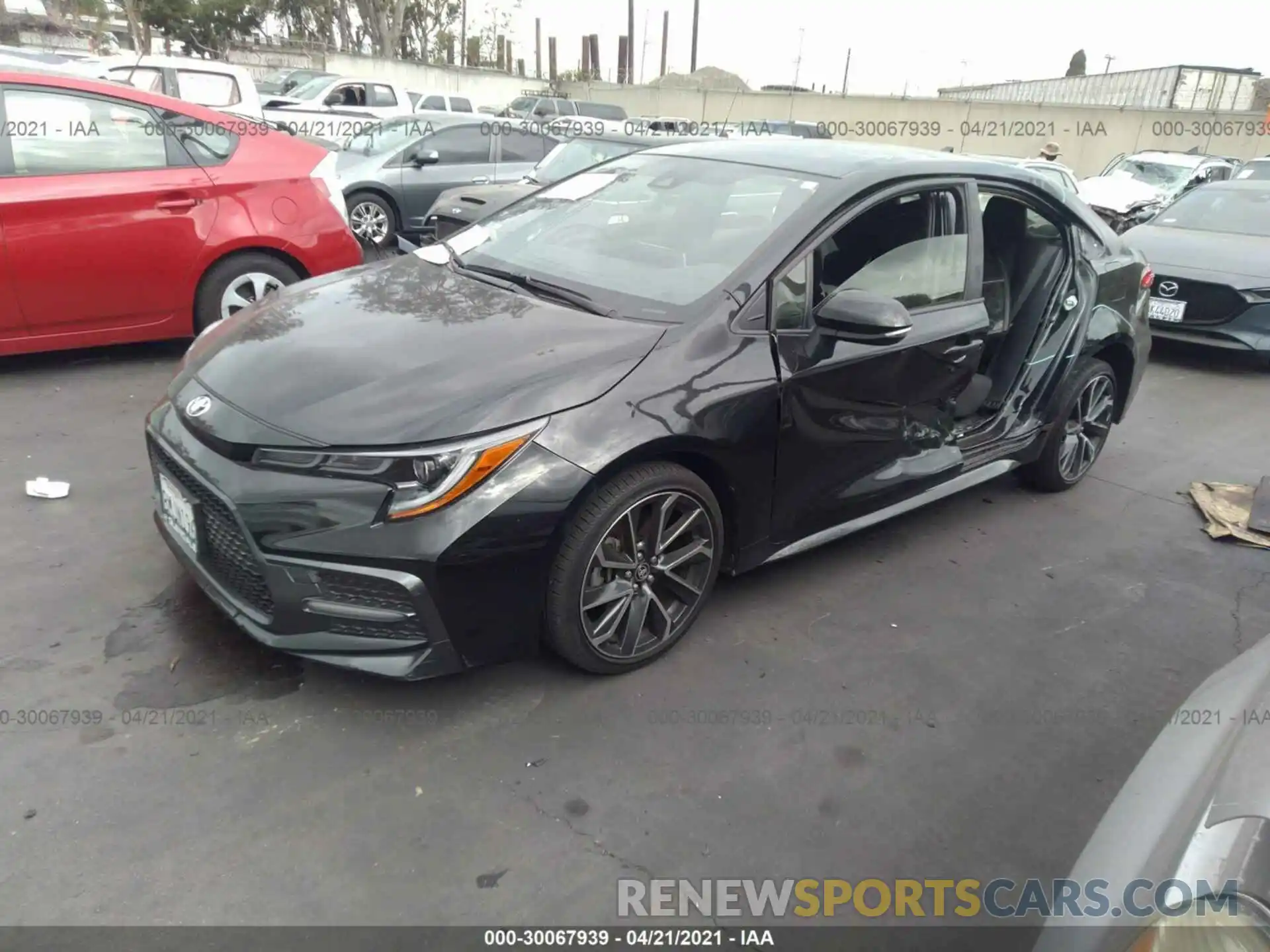 2 Photograph of a damaged car JTDS4RCE6LJ036363 TOYOTA COROLLA 2020