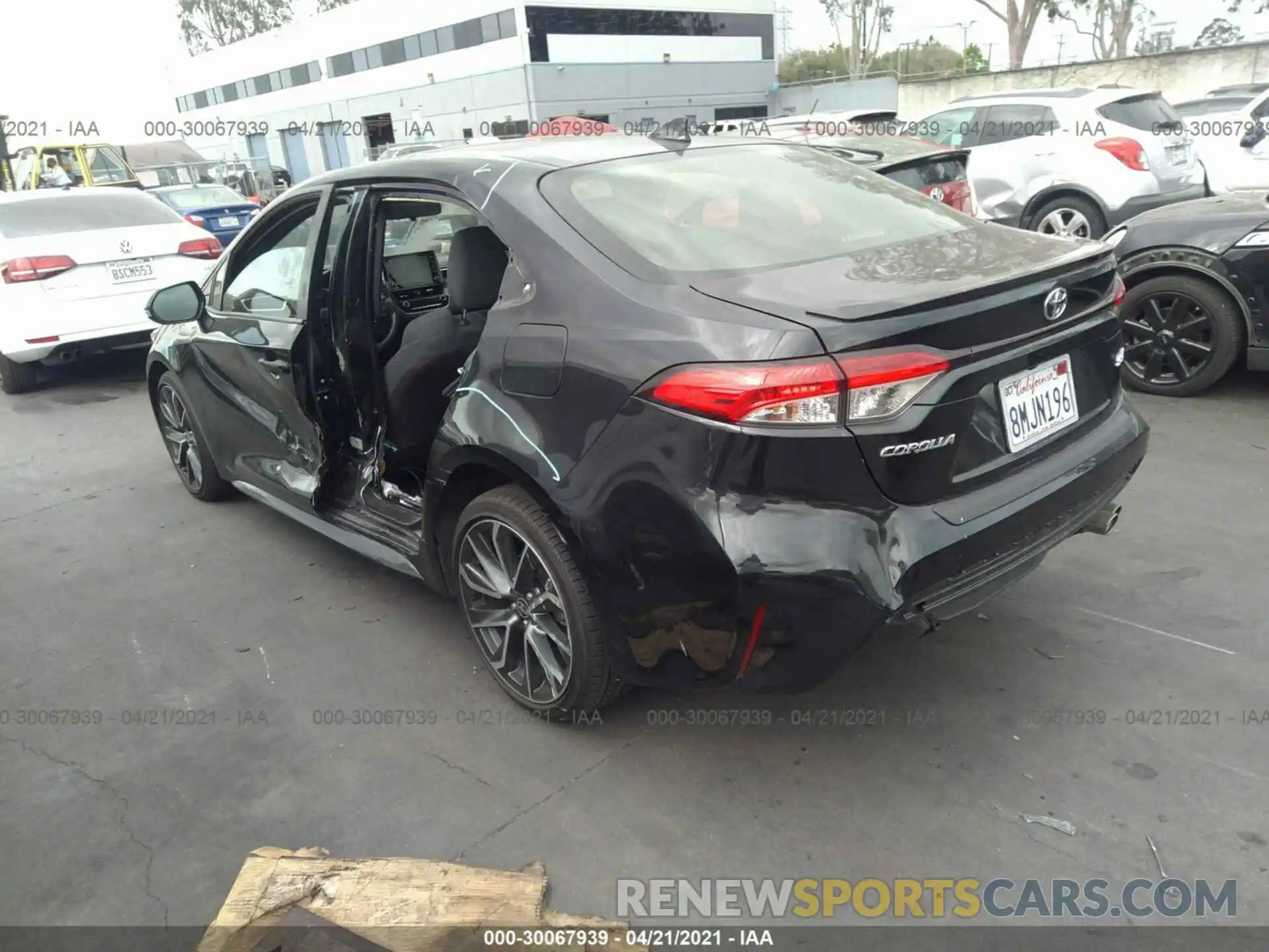 3 Photograph of a damaged car JTDS4RCE6LJ036363 TOYOTA COROLLA 2020