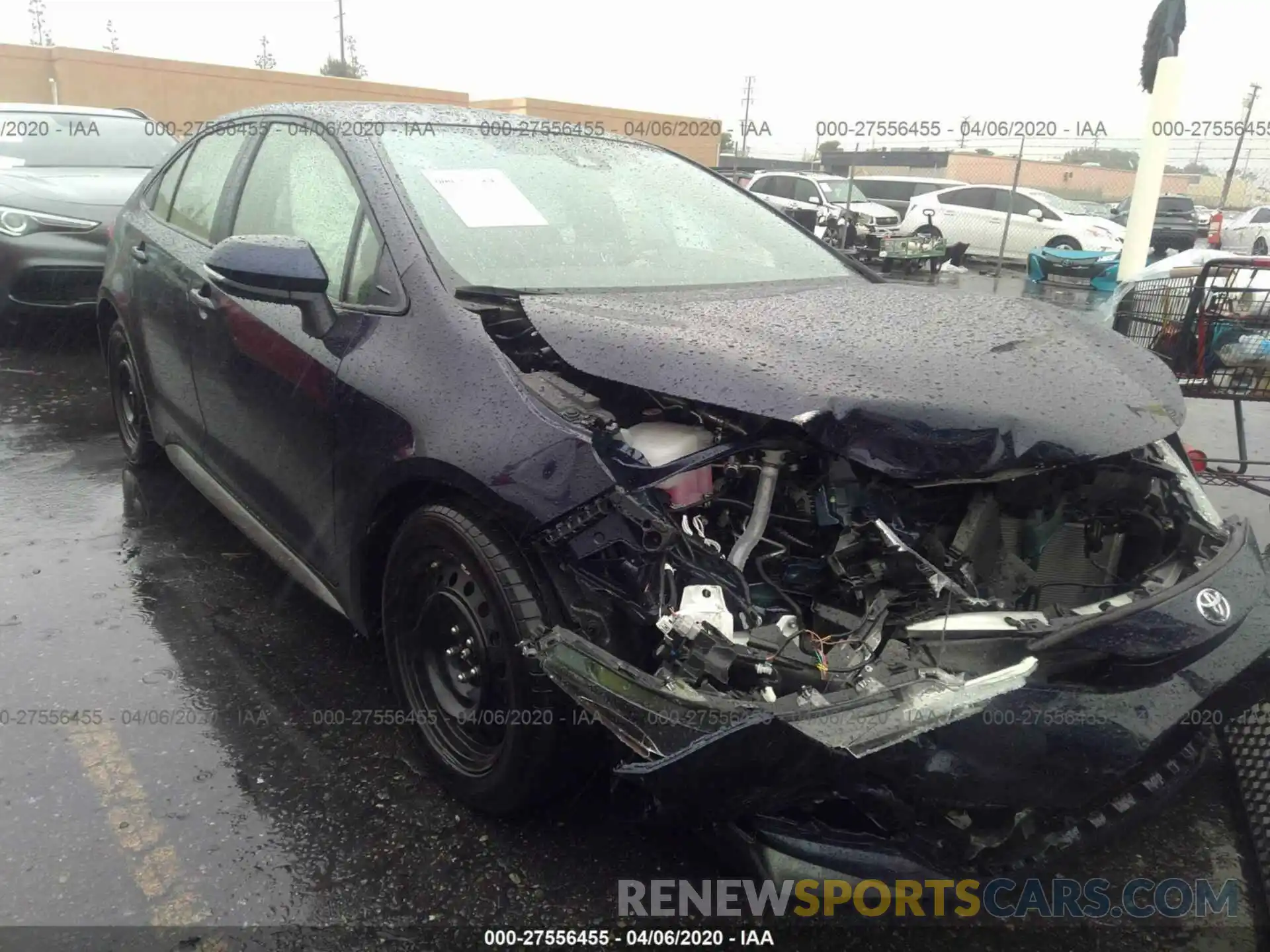 1 Photograph of a damaged car JTDS4RCE6LJ037223 TOYOTA COROLLA 2020