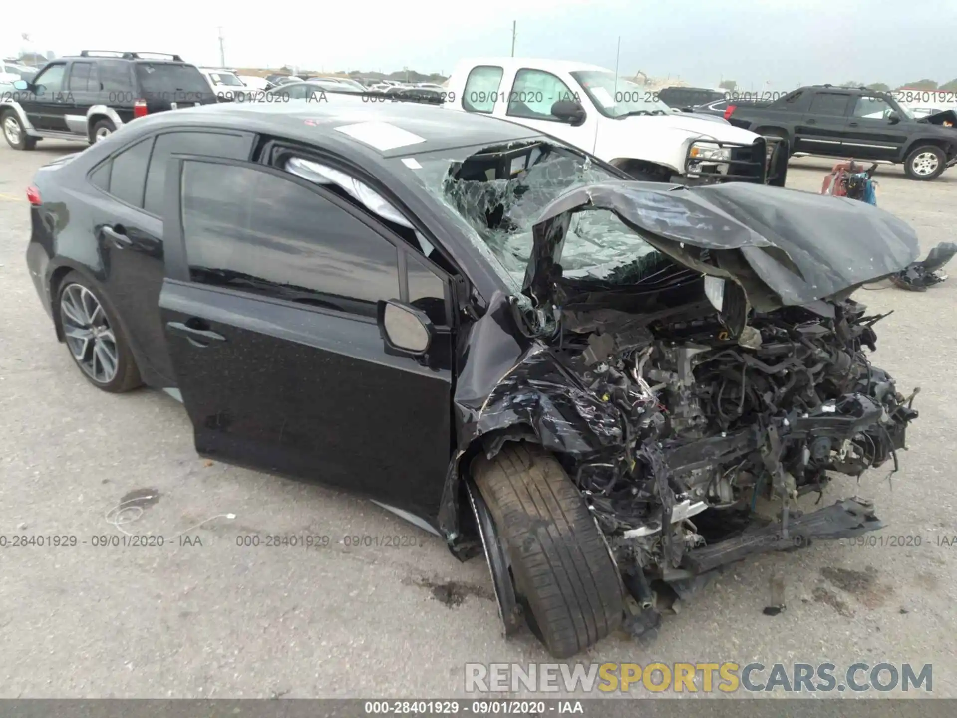 1 Photograph of a damaged car JTDS4RCE6LJ037397 TOYOTA COROLLA 2020