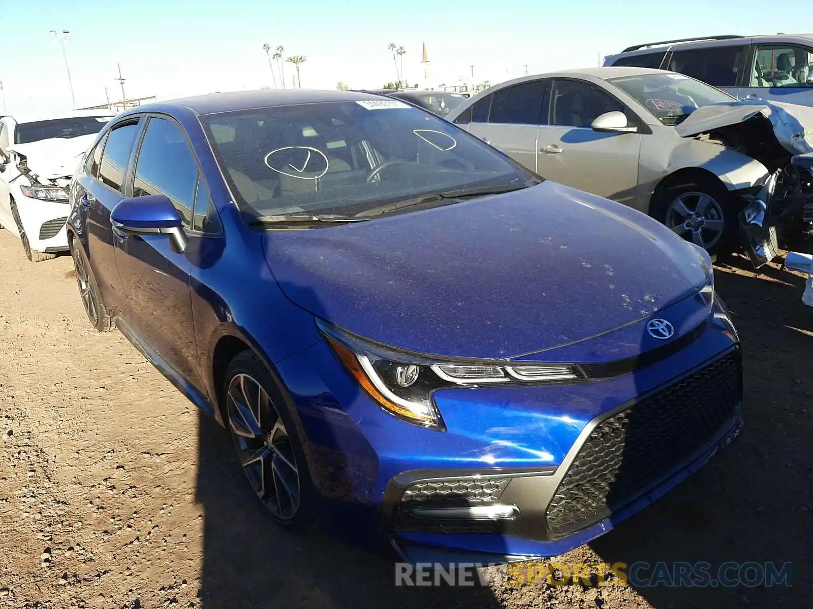 1 Photograph of a damaged car JTDS4RCE6LJ038324 TOYOTA COROLLA 2020