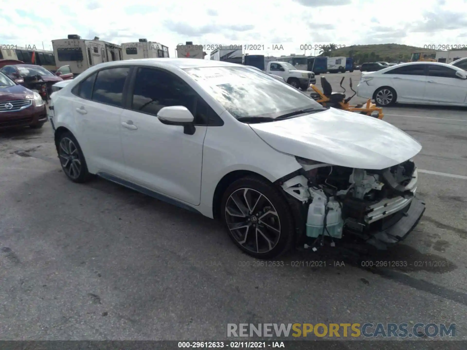 1 Photograph of a damaged car JTDS4RCE6LJ038727 TOYOTA COROLLA 2020