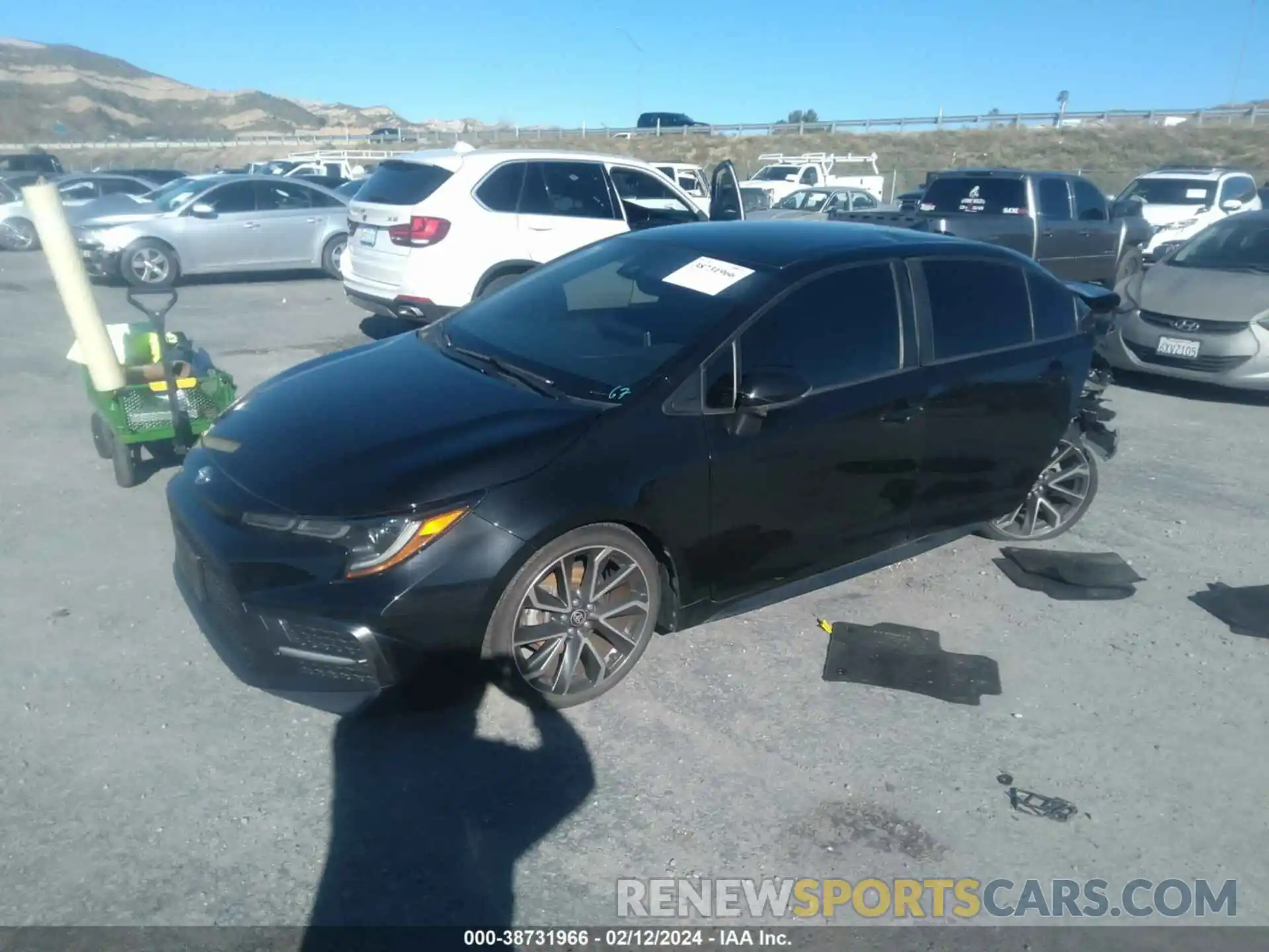 2 Photograph of a damaged car JTDS4RCE6LJ039246 TOYOTA COROLLA 2020