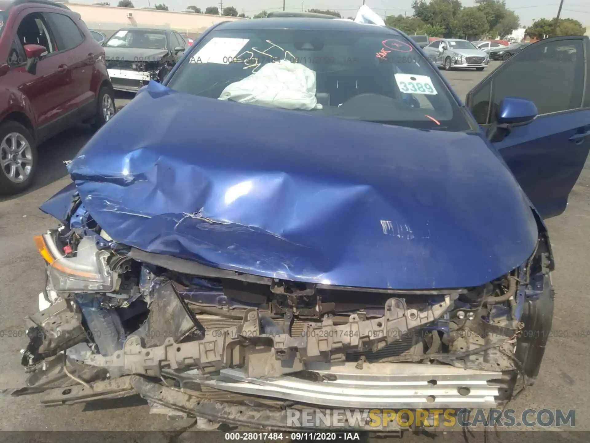 10 Photograph of a damaged car JTDS4RCE6LJ039540 TOYOTA COROLLA 2020