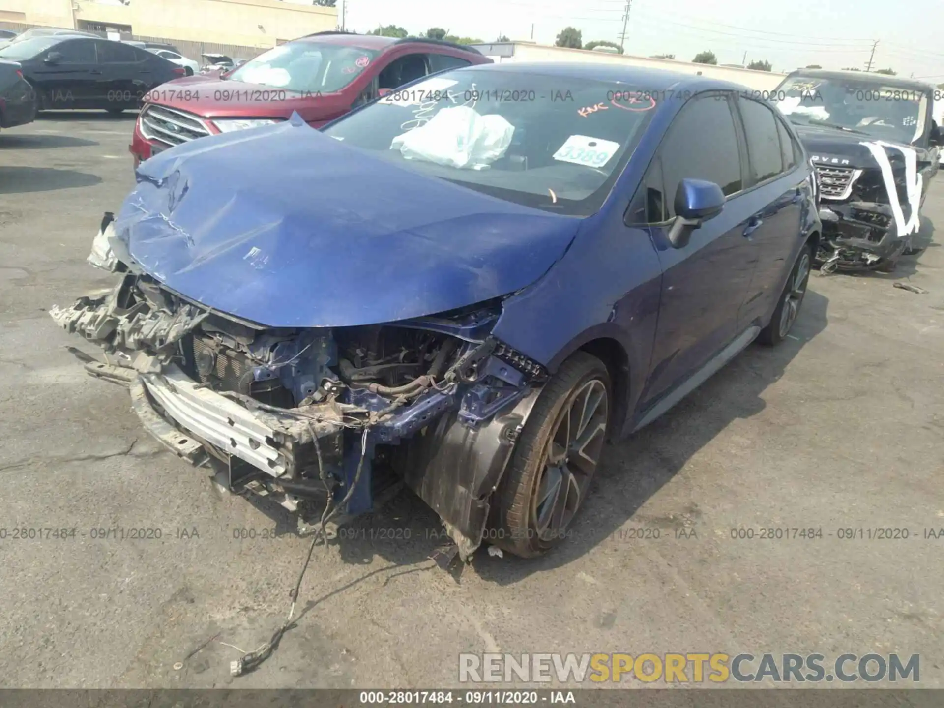 2 Photograph of a damaged car JTDS4RCE6LJ039540 TOYOTA COROLLA 2020