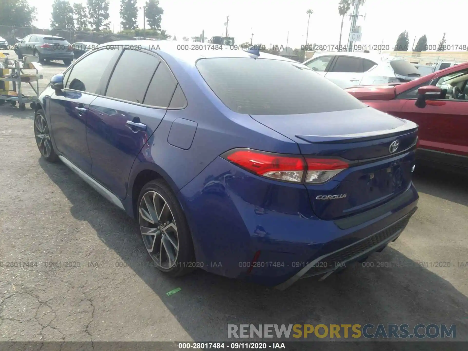 3 Photograph of a damaged car JTDS4RCE6LJ039540 TOYOTA COROLLA 2020