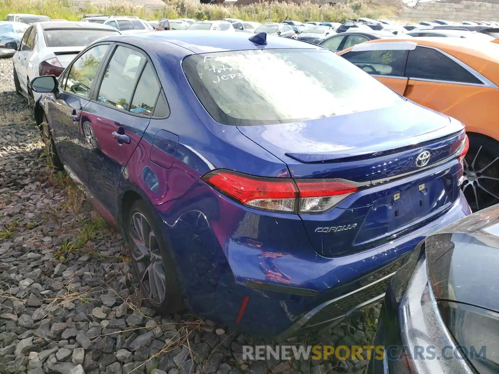 3 Photograph of a damaged car JTDS4RCE6LJ040204 TOYOTA COROLLA 2020