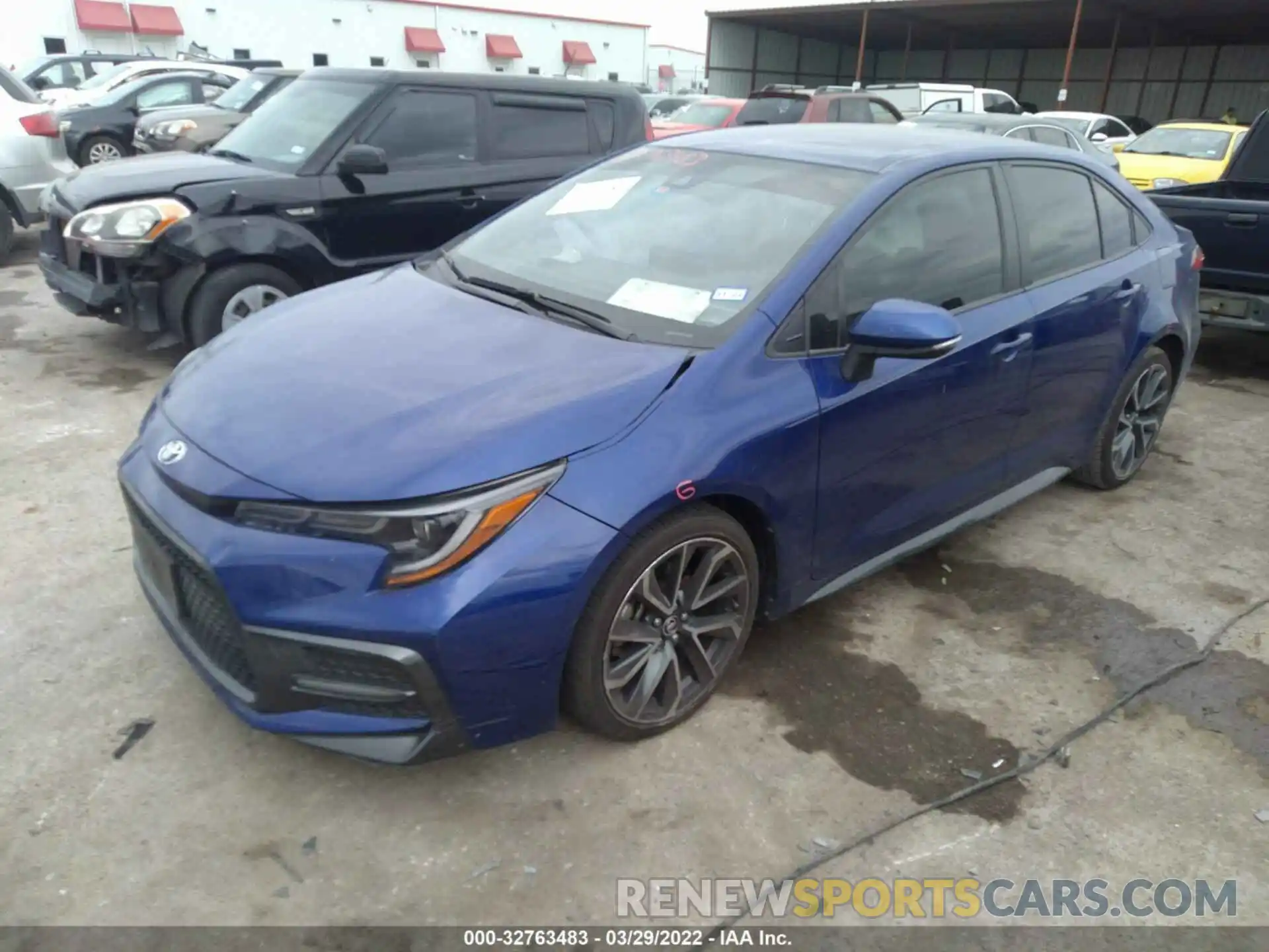 2 Photograph of a damaged car JTDS4RCE6LJ041448 TOYOTA COROLLA 2020