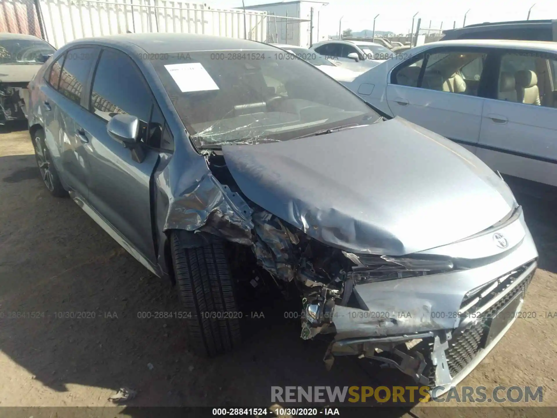 1 Photograph of a damaged car JTDS4RCE6LJ041689 TOYOTA COROLLA 2020