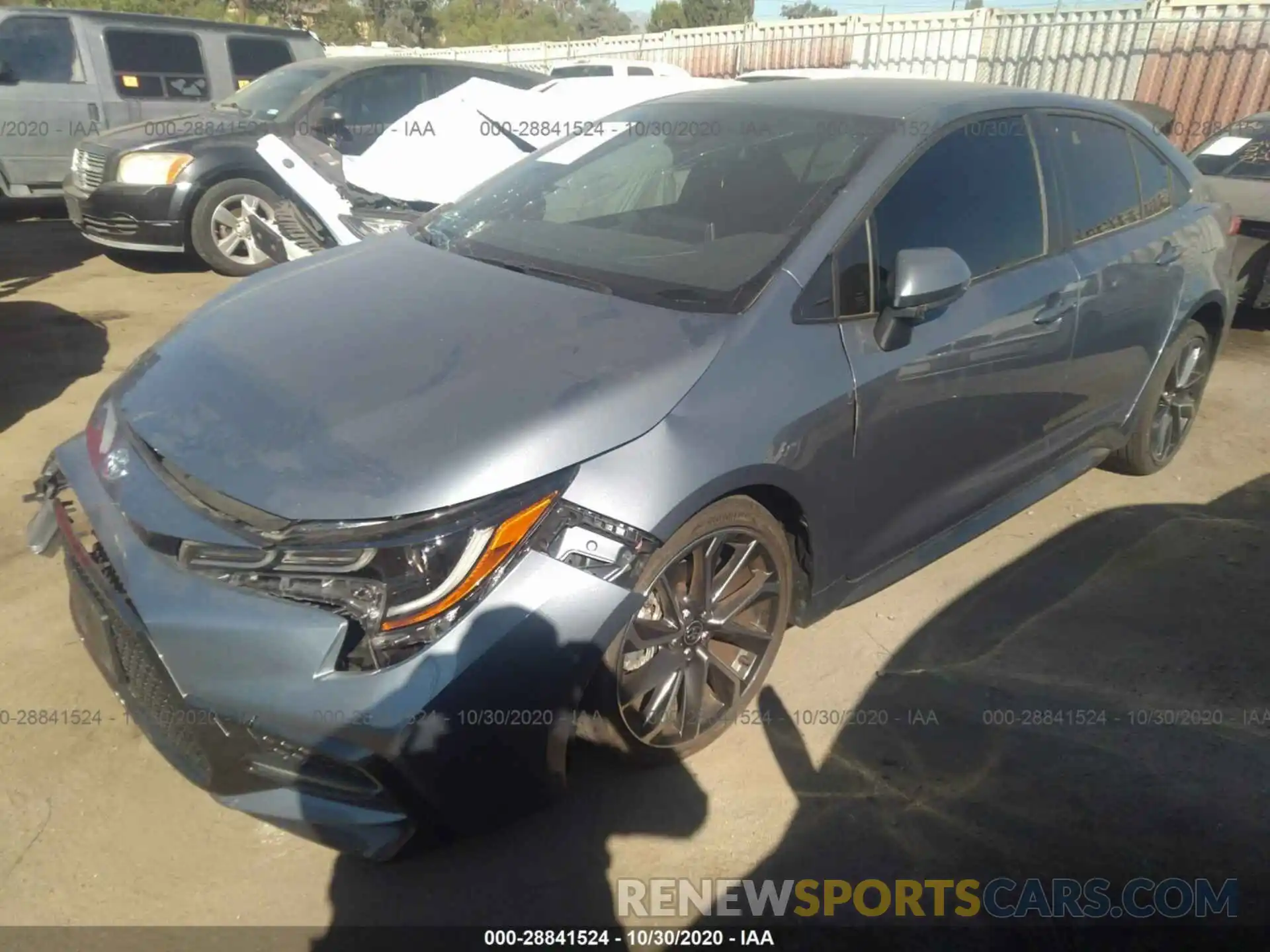 2 Photograph of a damaged car JTDS4RCE6LJ041689 TOYOTA COROLLA 2020