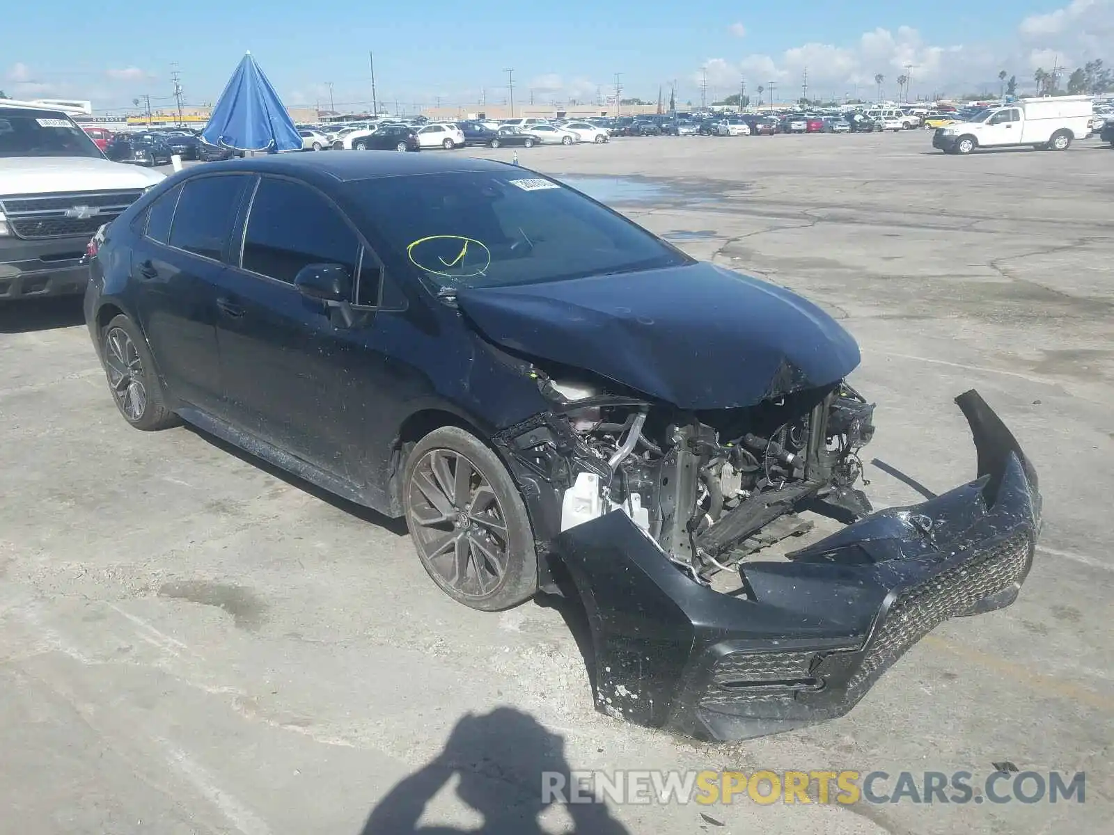 1 Photograph of a damaged car JTDS4RCE6LJ041739 TOYOTA COROLLA 2020