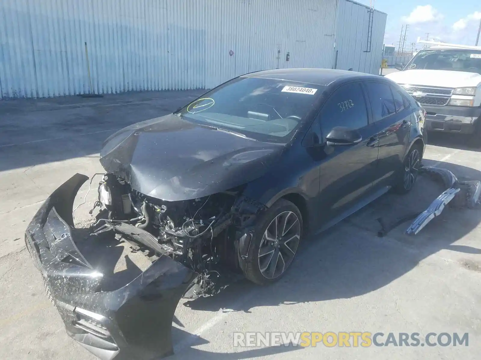 2 Photograph of a damaged car JTDS4RCE6LJ041739 TOYOTA COROLLA 2020