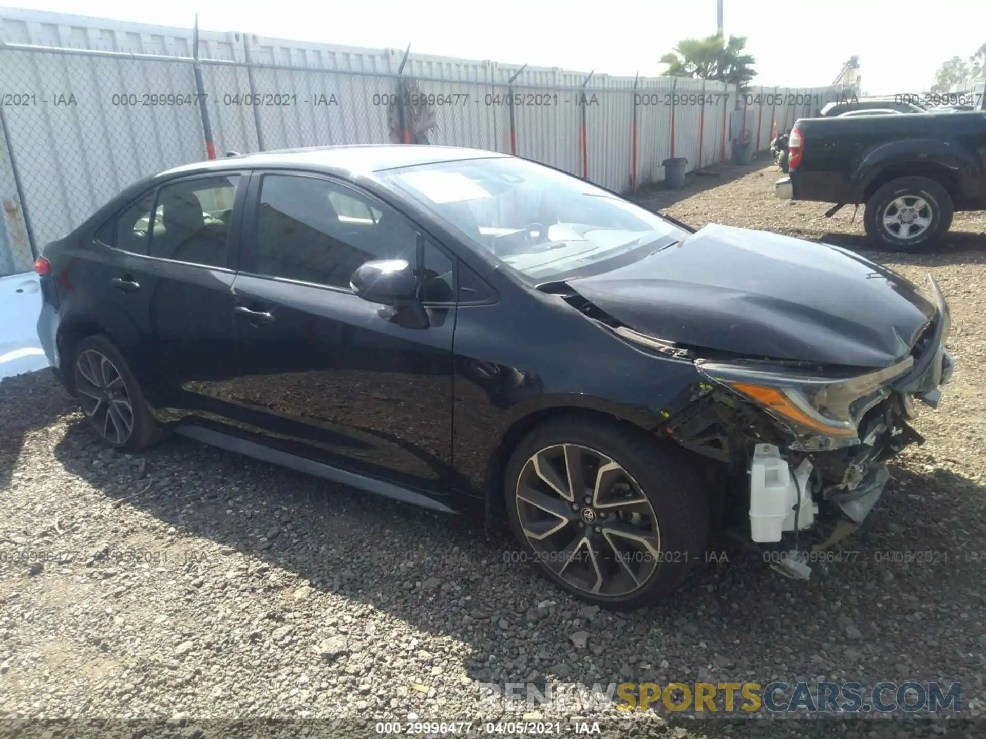 1 Photograph of a damaged car JTDS4RCE6LJ042258 TOYOTA COROLLA 2020