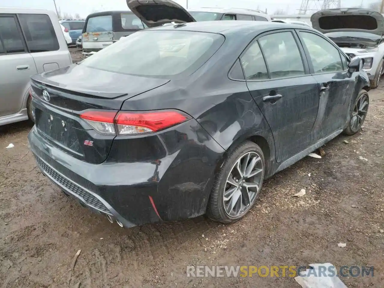 4 Photograph of a damaged car JTDS4RCE6LJ042583 TOYOTA COROLLA 2020