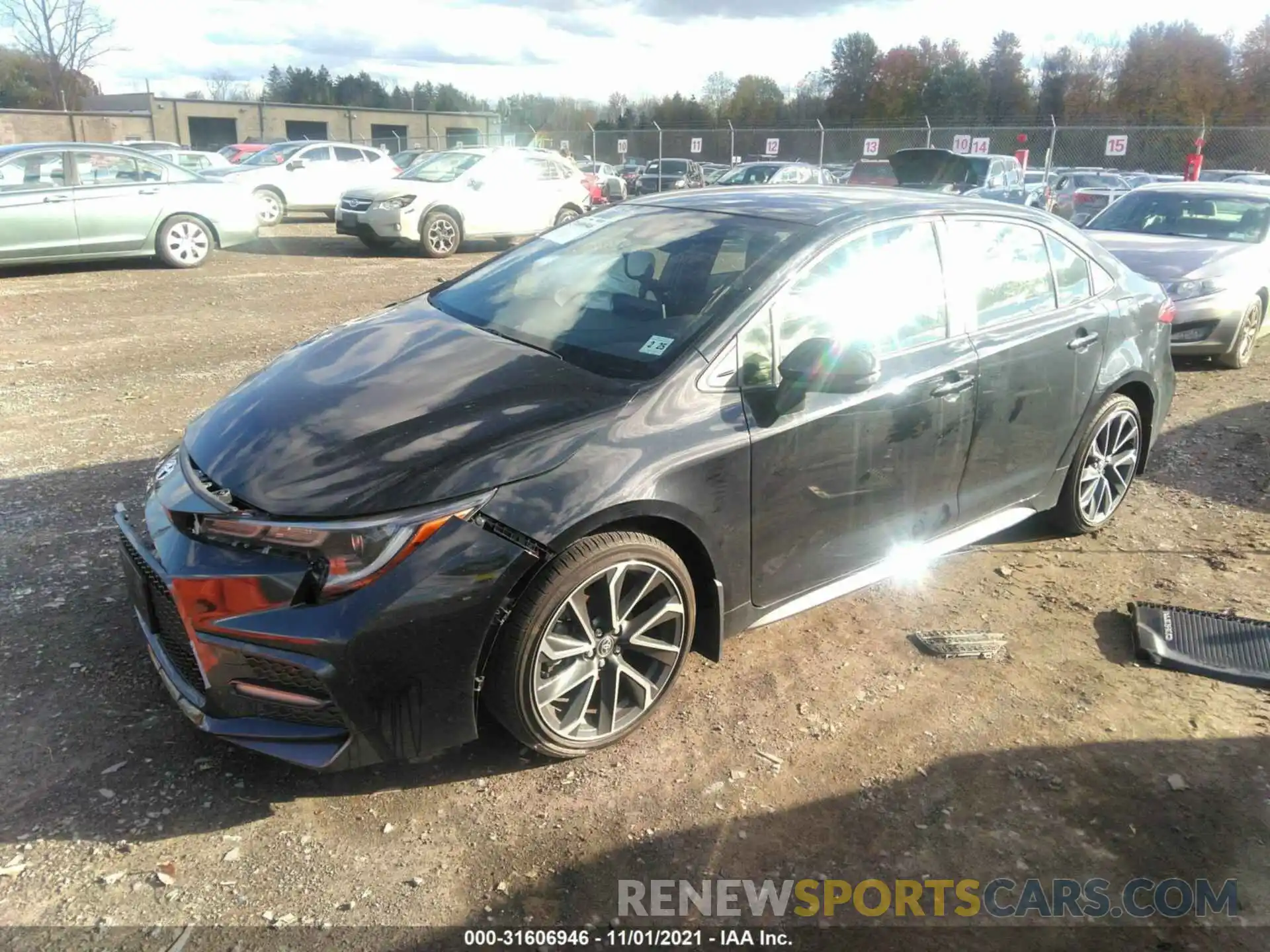 2 Photograph of a damaged car JTDS4RCE6LJ044303 TOYOTA COROLLA 2020