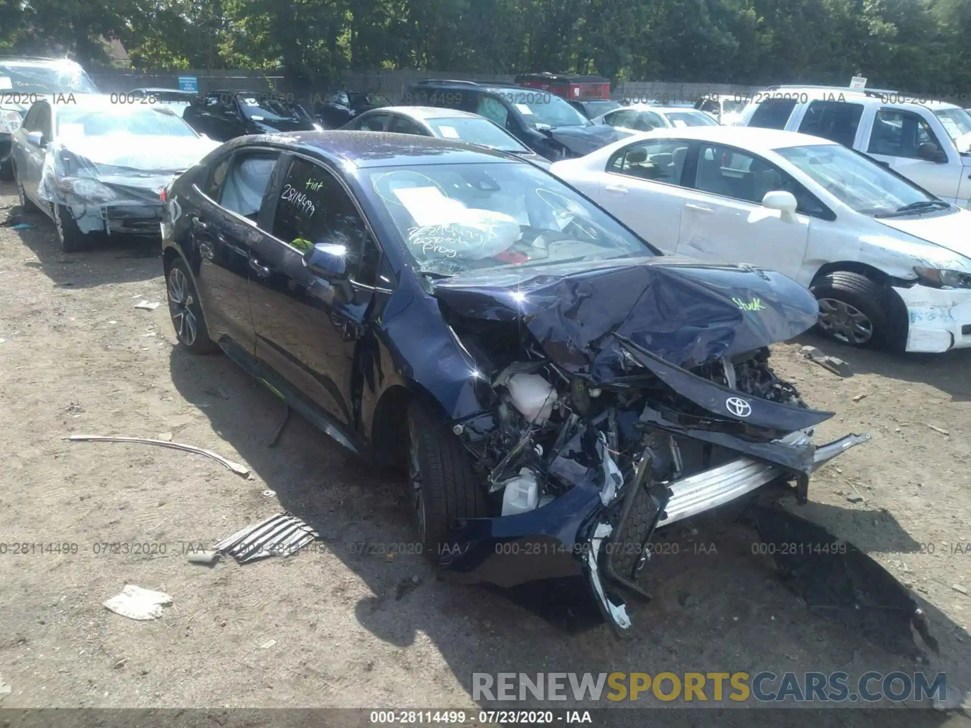 1 Фотография поврежденного автомобиля JTDS4RCE6LJ044317 TOYOTA COROLLA 2020