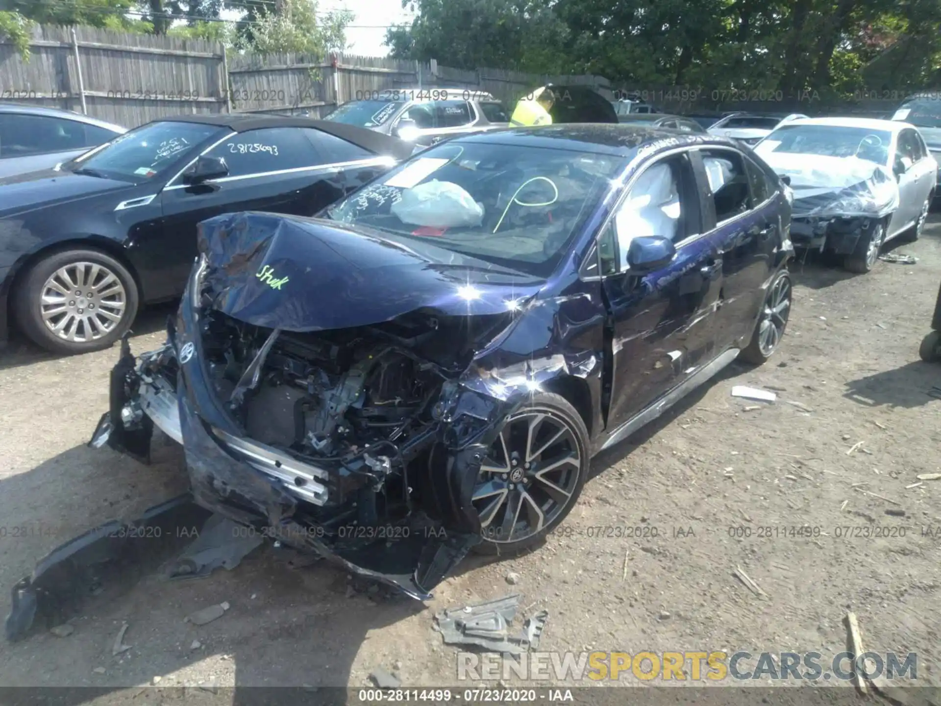 2 Фотография поврежденного автомобиля JTDS4RCE6LJ044317 TOYOTA COROLLA 2020