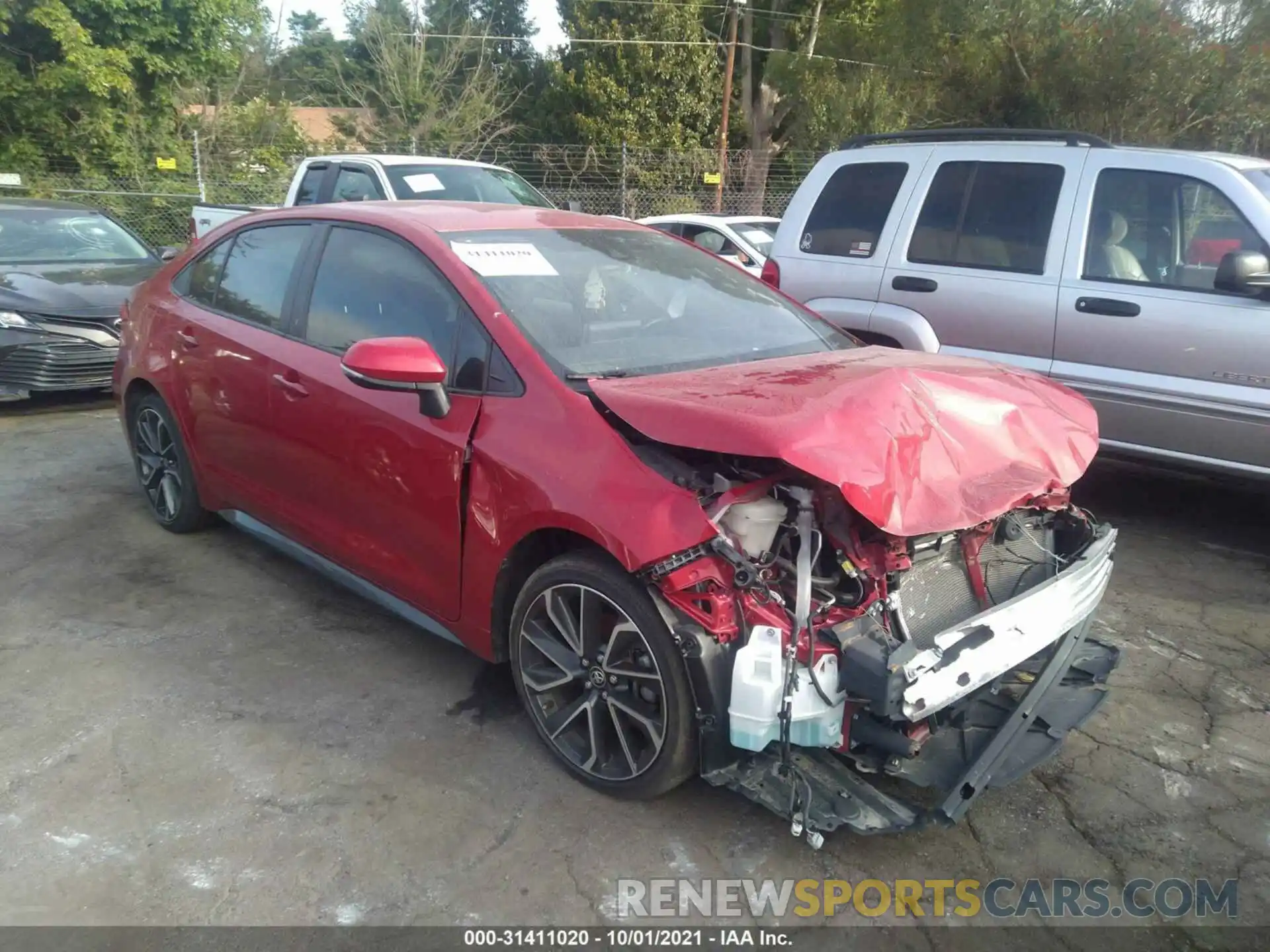 1 Photograph of a damaged car JTDS4RCE6LJ044480 TOYOTA COROLLA 2020