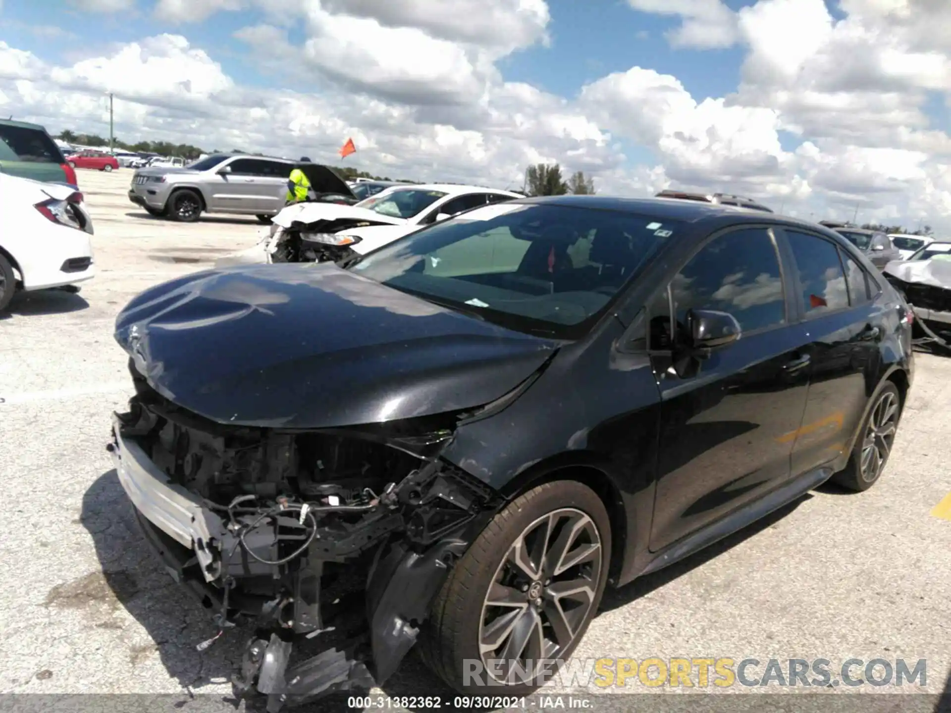 2 Photograph of a damaged car JTDS4RCE6LJ050246 TOYOTA COROLLA 2020