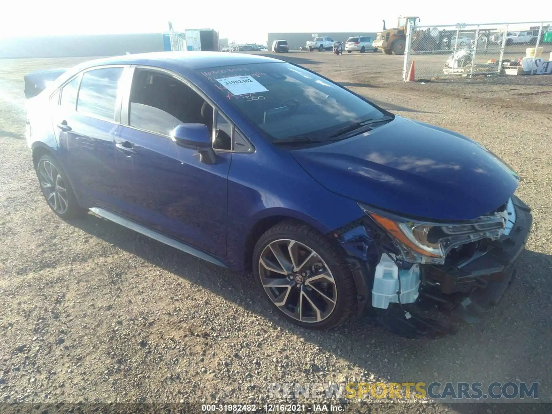 1 Photograph of a damaged car JTDS4RCE6LJ051039 TOYOTA COROLLA 2020