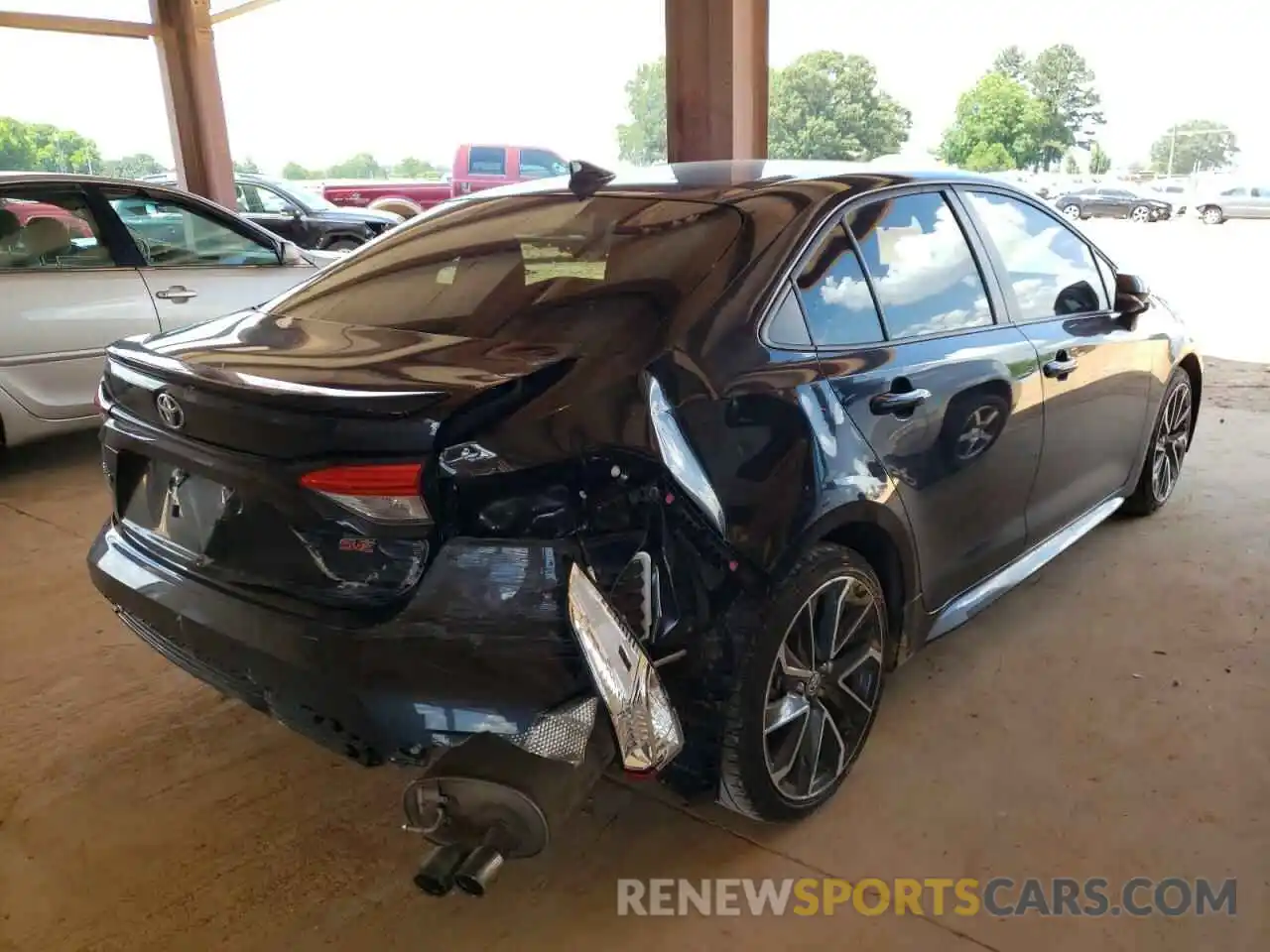 4 Photograph of a damaged car JTDS4RCE6LJ051820 TOYOTA COROLLA 2020