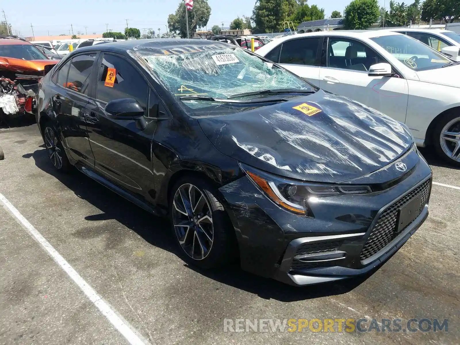 1 Photograph of a damaged car JTDS4RCE6LJ052076 TOYOTA COROLLA 2020