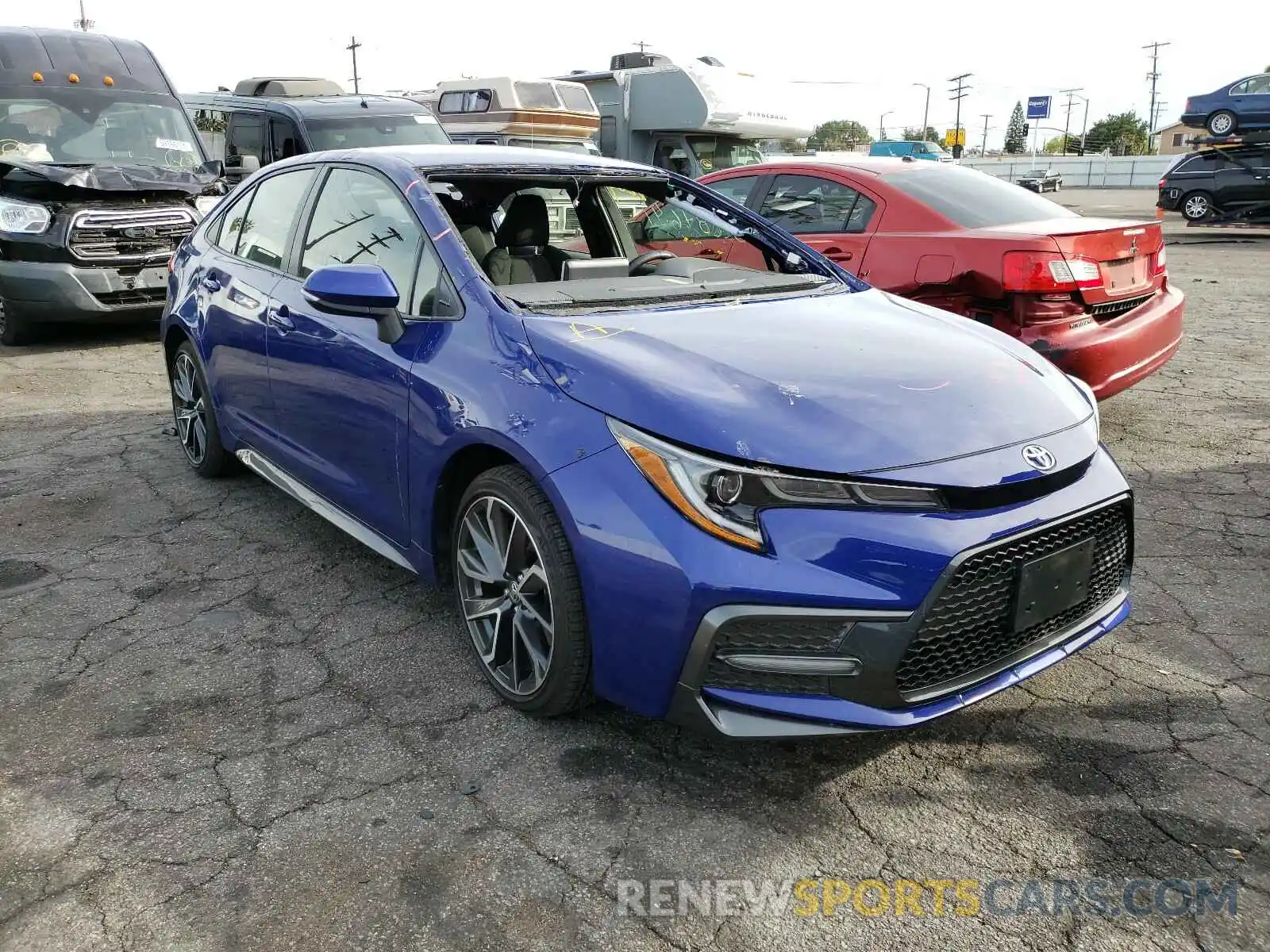 1 Photograph of a damaged car JTDS4RCE6LJ052644 TOYOTA COROLLA 2020