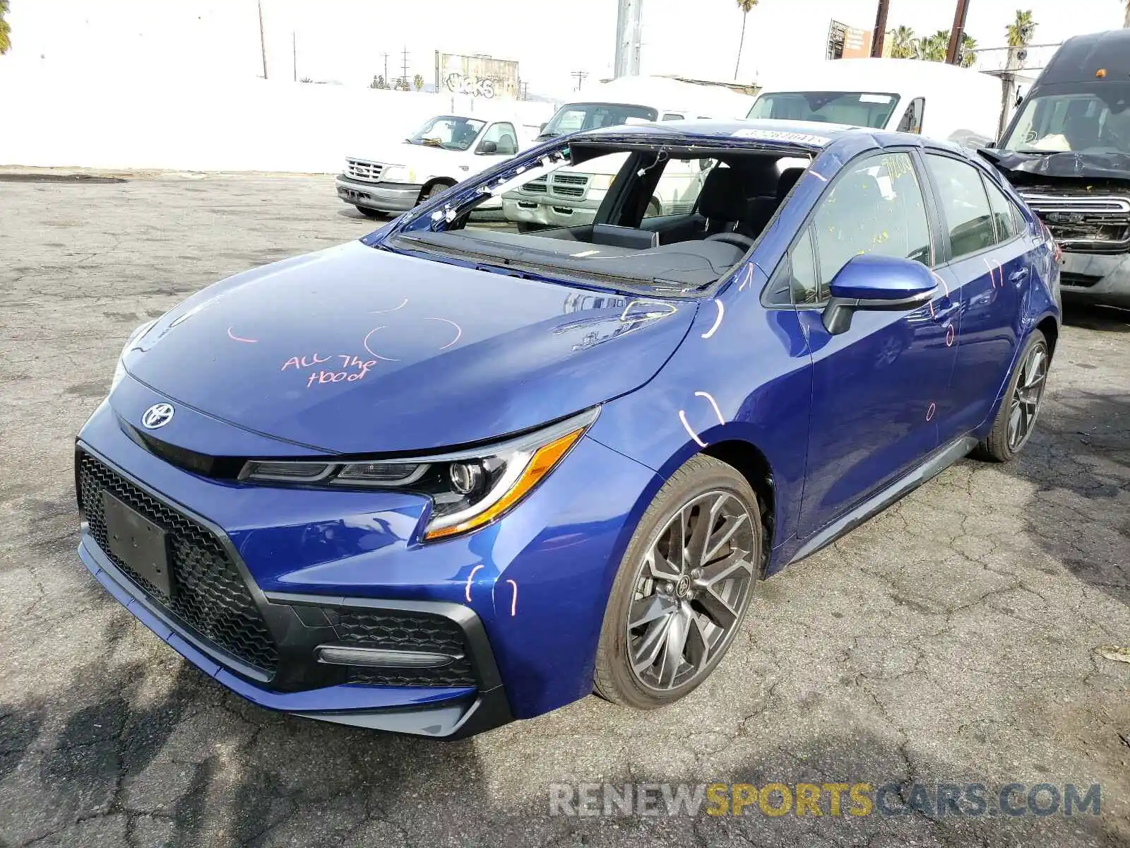 2 Photograph of a damaged car JTDS4RCE6LJ052644 TOYOTA COROLLA 2020