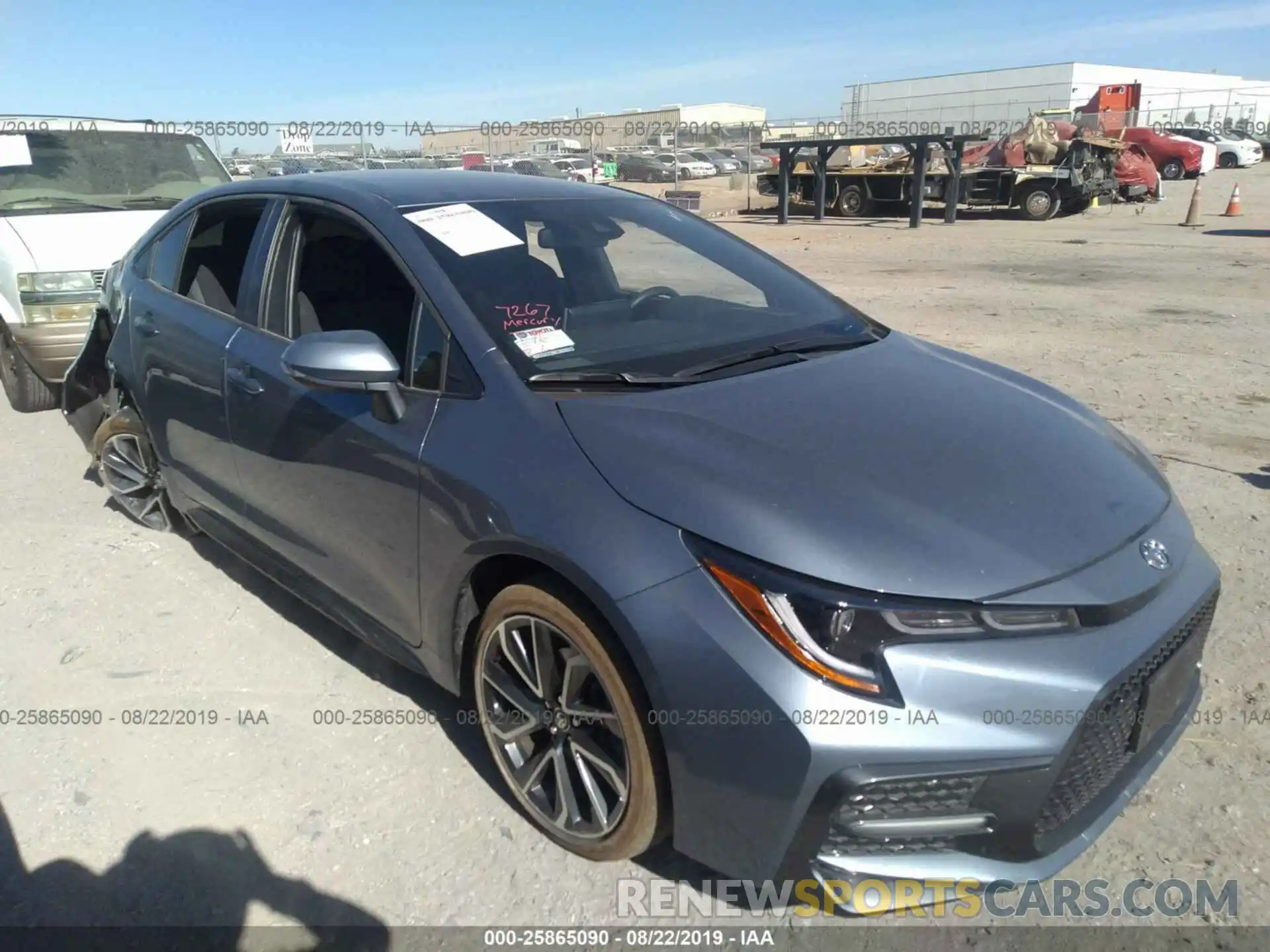 1 Photograph of a damaged car JTDS4RCE7LJ001542 TOYOTA COROLLA 2020