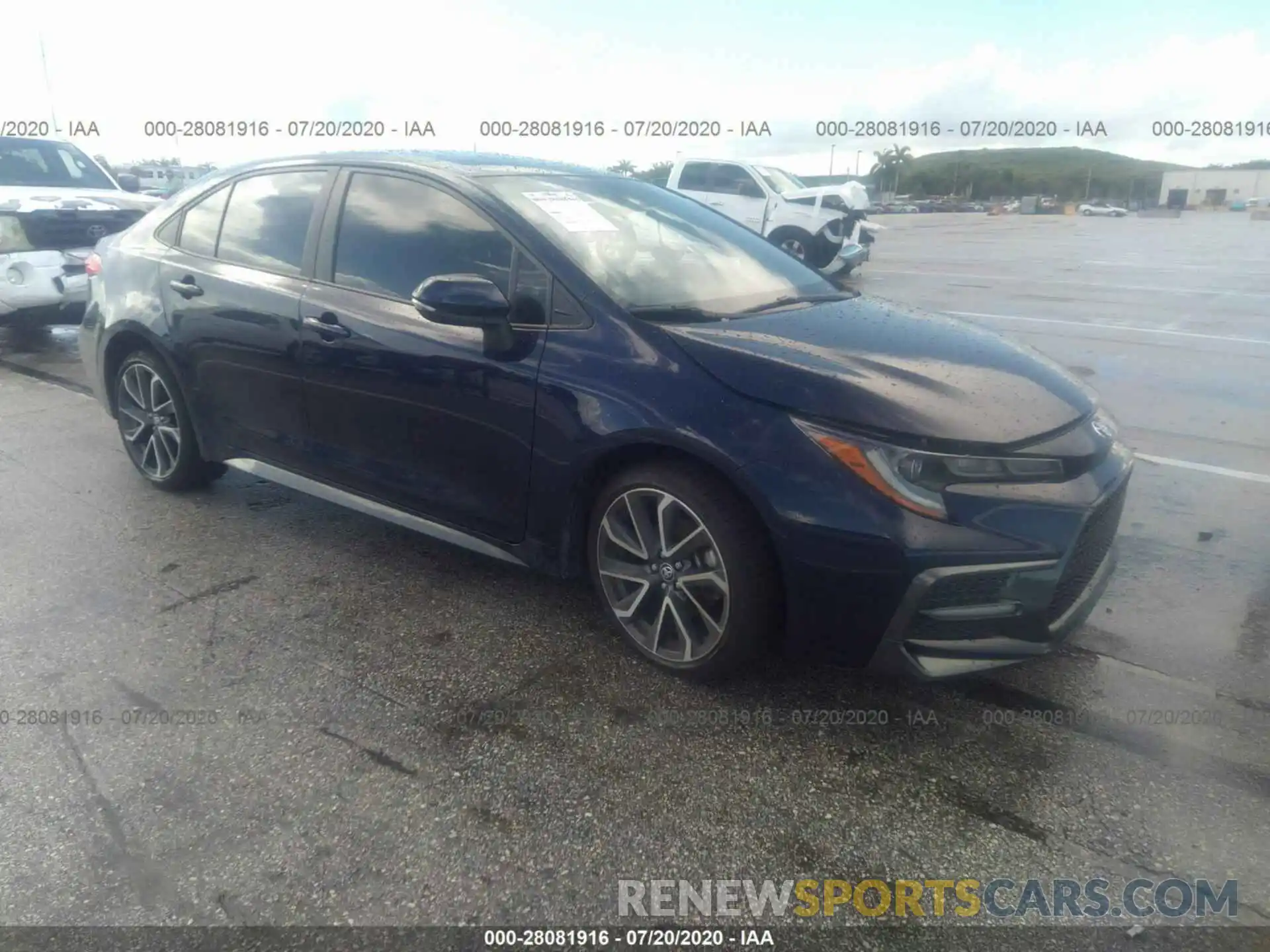 1 Photograph of a damaged car JTDS4RCE7LJ003484 TOYOTA COROLLA 2020