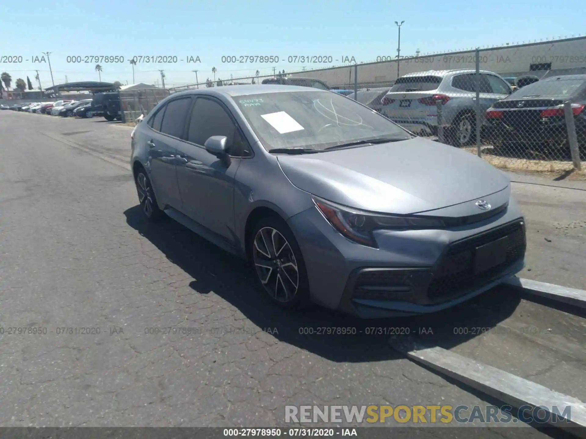 1 Photograph of a damaged car JTDS4RCE7LJ003873 TOYOTA COROLLA 2020