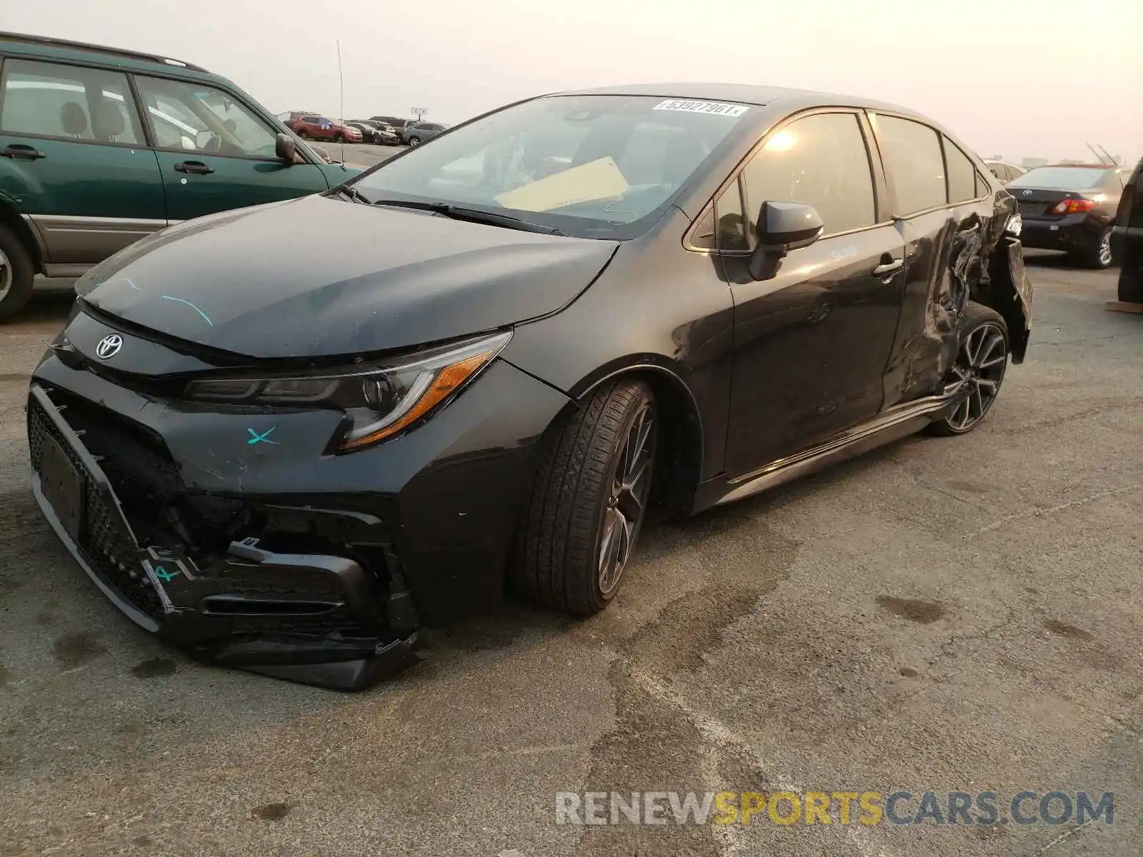 2 Photograph of a damaged car JTDS4RCE7LJ003985 TOYOTA COROLLA 2020