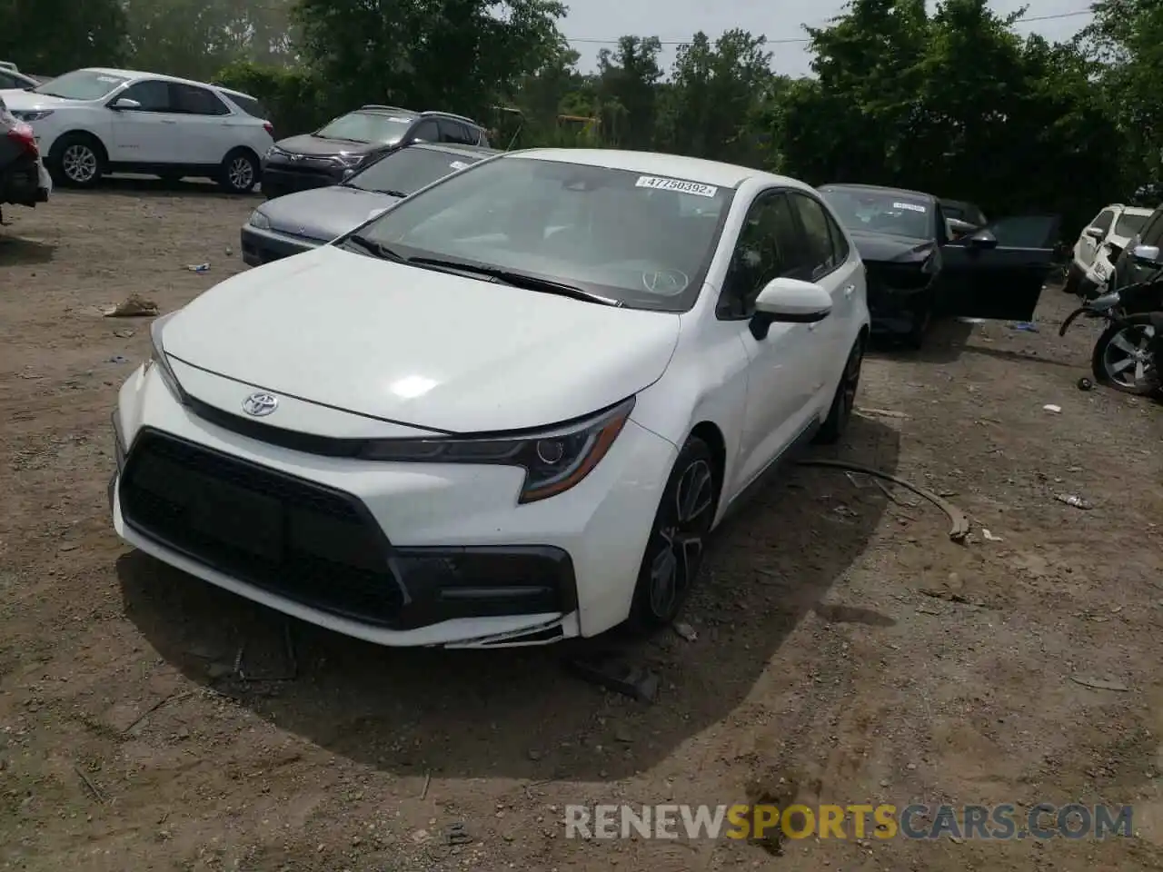 2 Photograph of a damaged car JTDS4RCE7LJ004117 TOYOTA COROLLA 2020