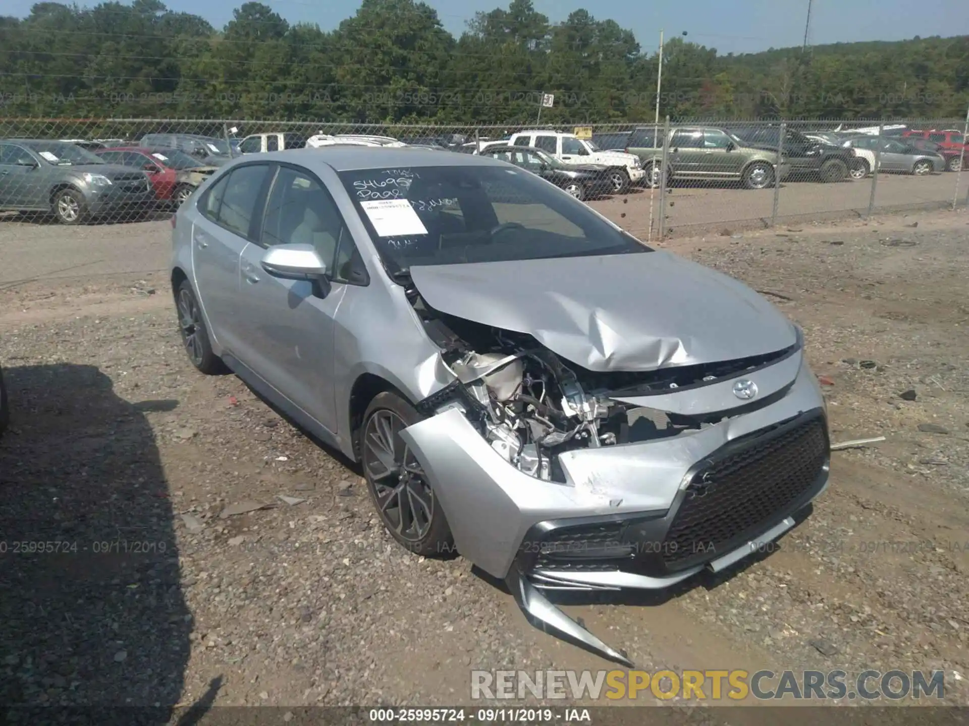 1 Photograph of a damaged car JTDS4RCE7LJ006045 TOYOTA COROLLA 2020