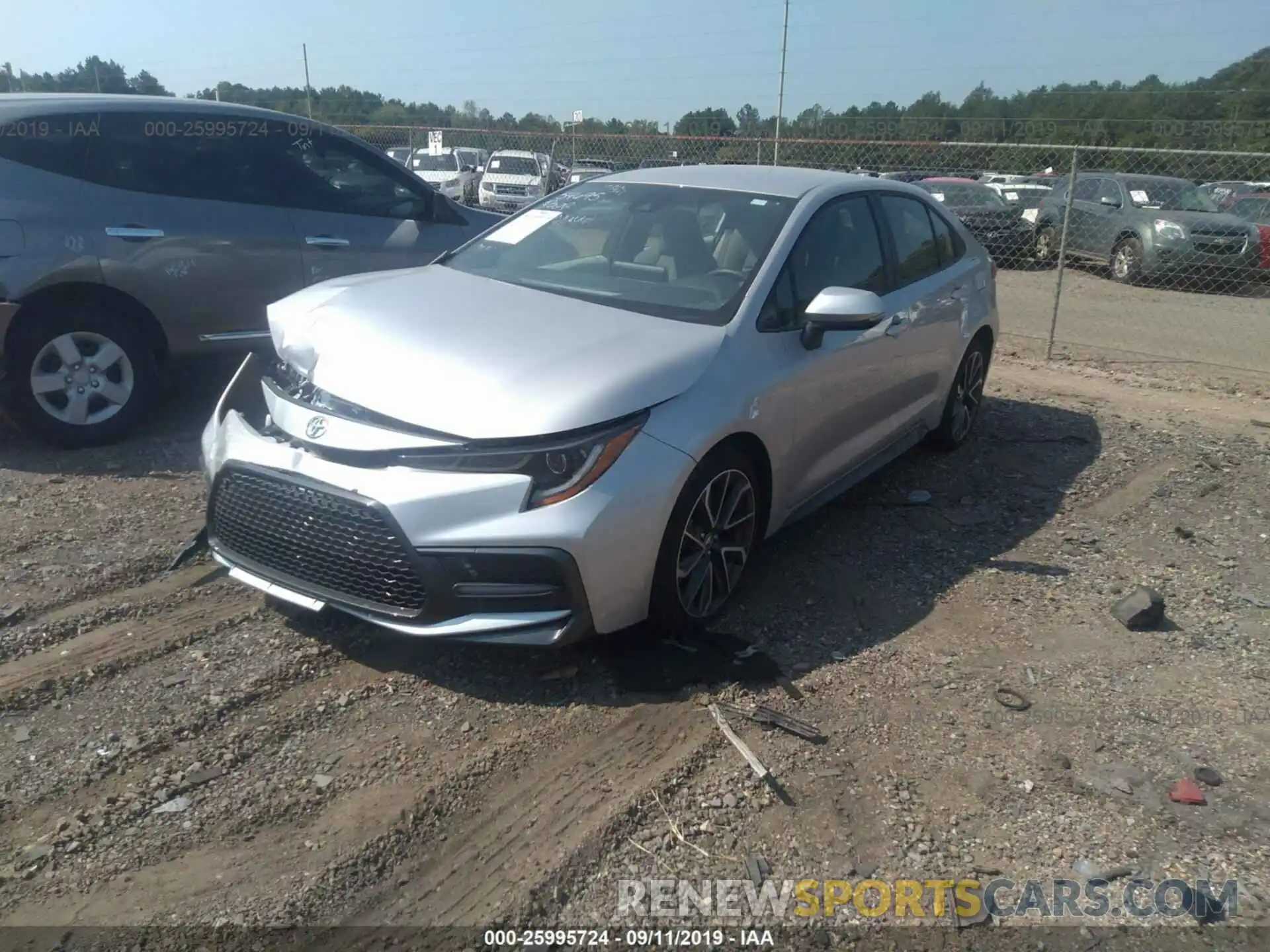 2 Photograph of a damaged car JTDS4RCE7LJ006045 TOYOTA COROLLA 2020