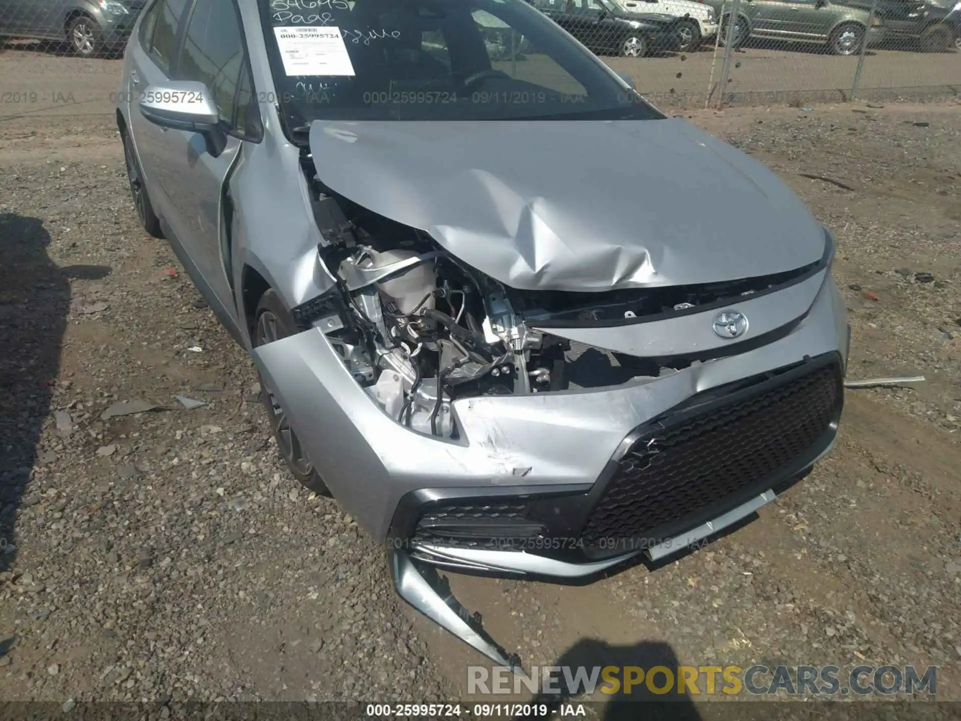 6 Photograph of a damaged car JTDS4RCE7LJ006045 TOYOTA COROLLA 2020