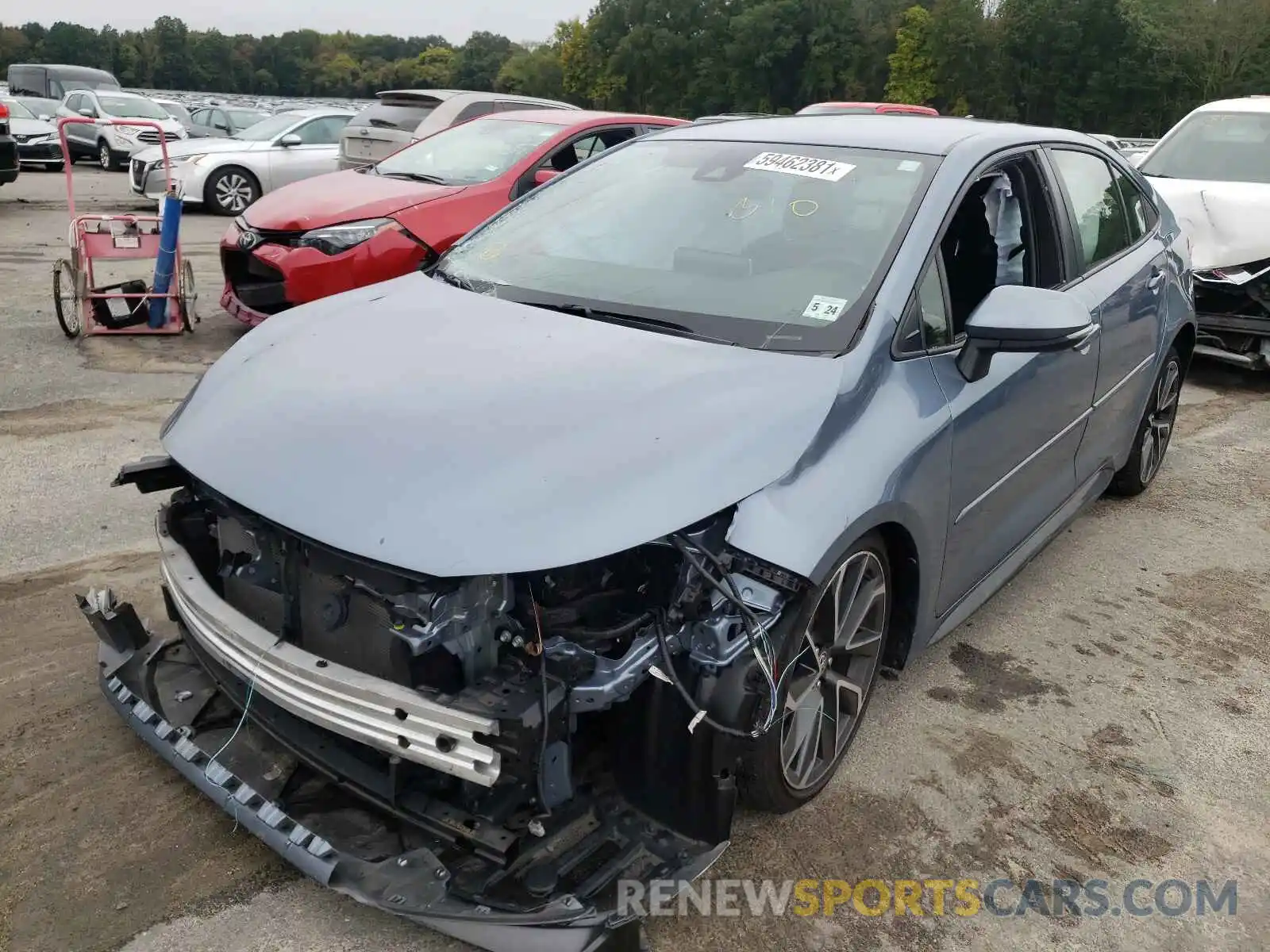 2 Photograph of a damaged car JTDS4RCE7LJ006708 TOYOTA COROLLA 2020