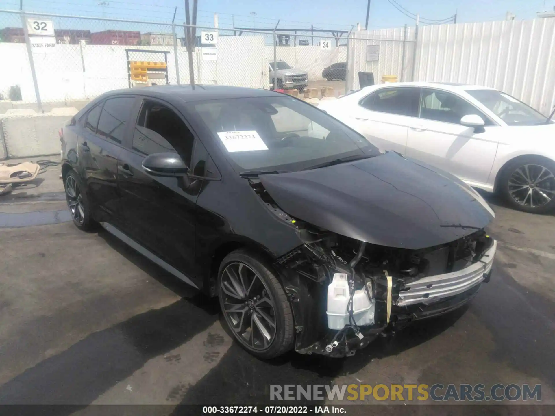 1 Photograph of a damaged car JTDS4RCE7LJ006854 TOYOTA COROLLA 2020