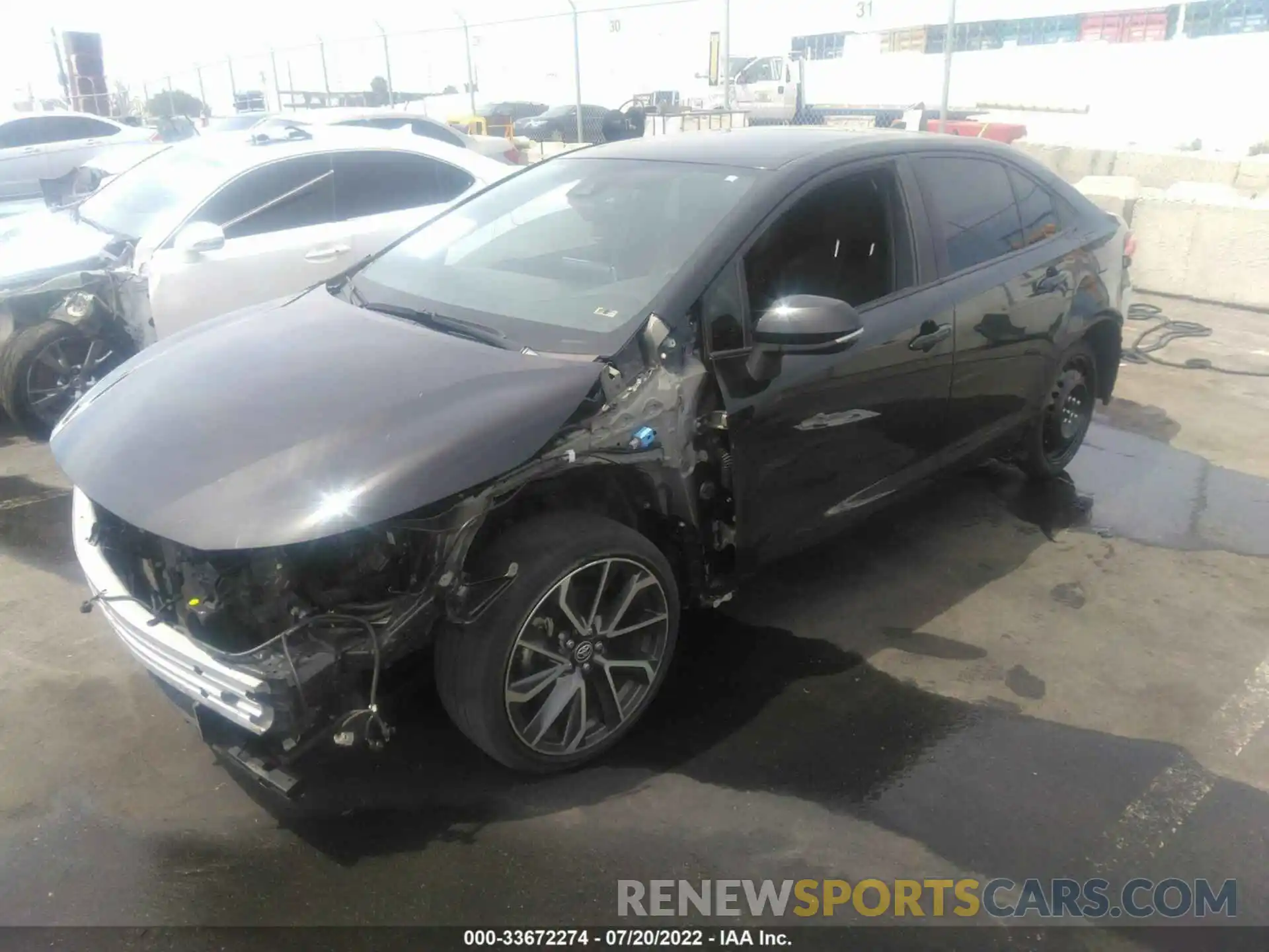 2 Photograph of a damaged car JTDS4RCE7LJ006854 TOYOTA COROLLA 2020