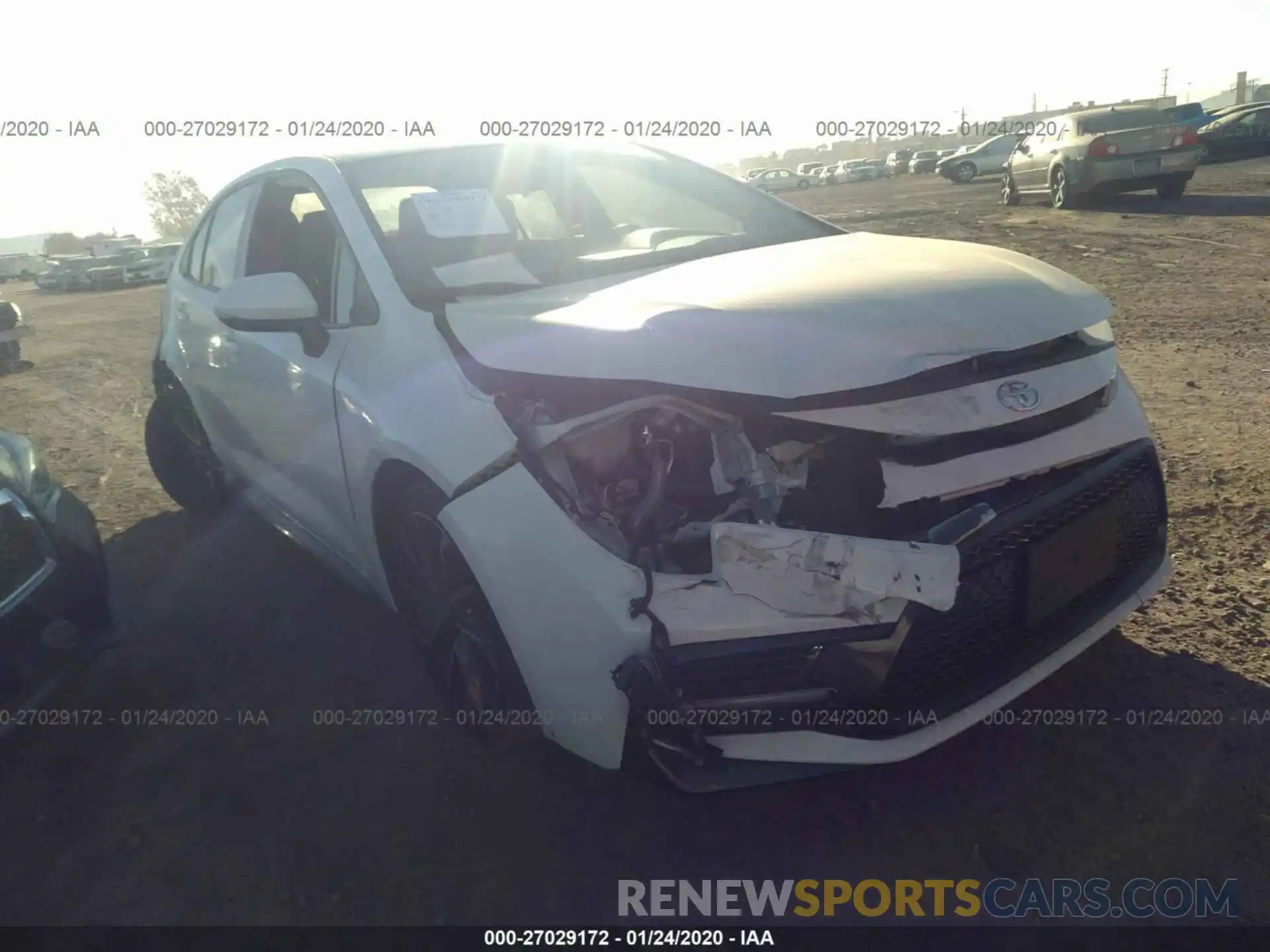 1 Photograph of a damaged car JTDS4RCE7LJ008054 TOYOTA COROLLA 2020