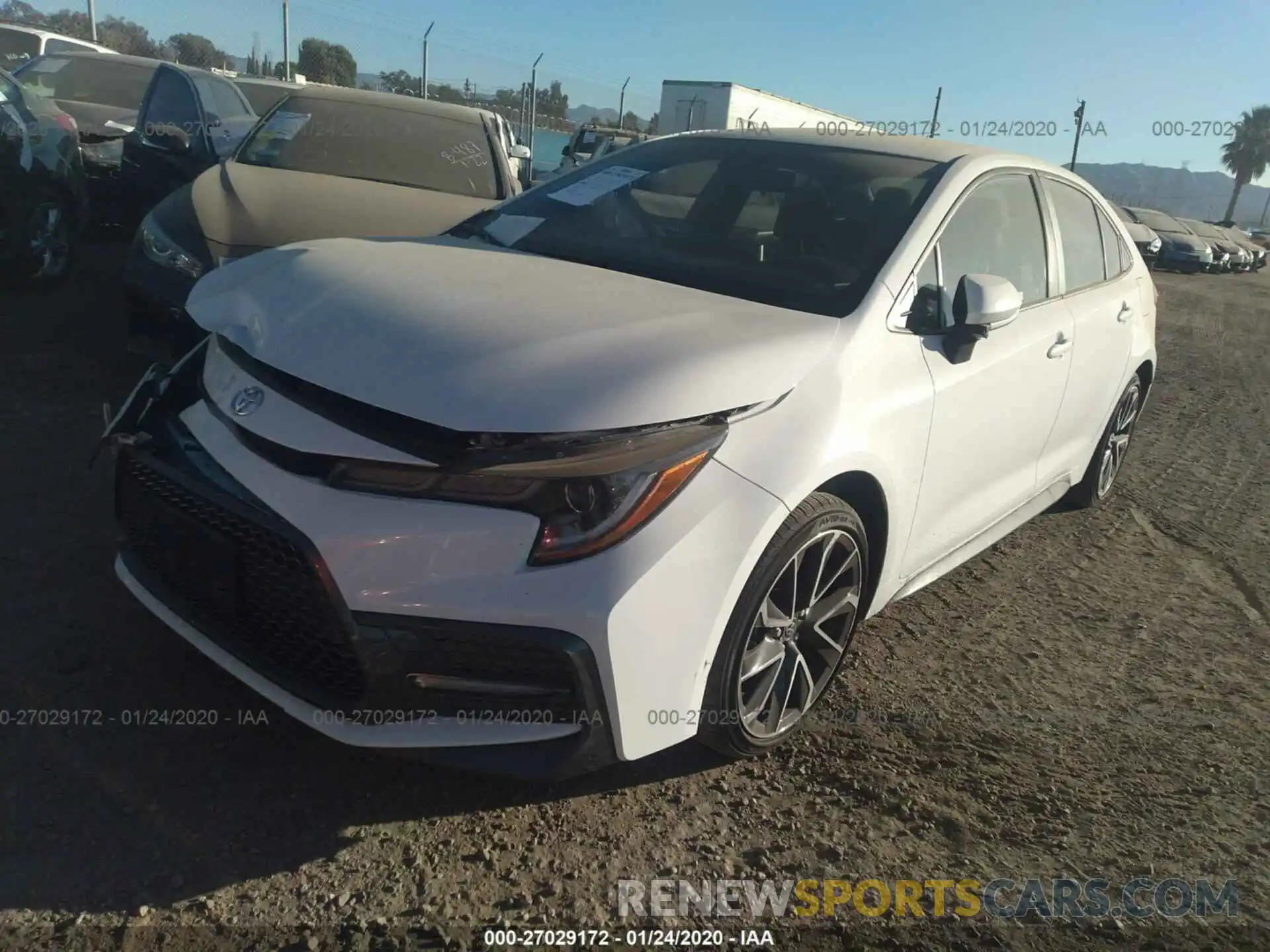 2 Photograph of a damaged car JTDS4RCE7LJ008054 TOYOTA COROLLA 2020