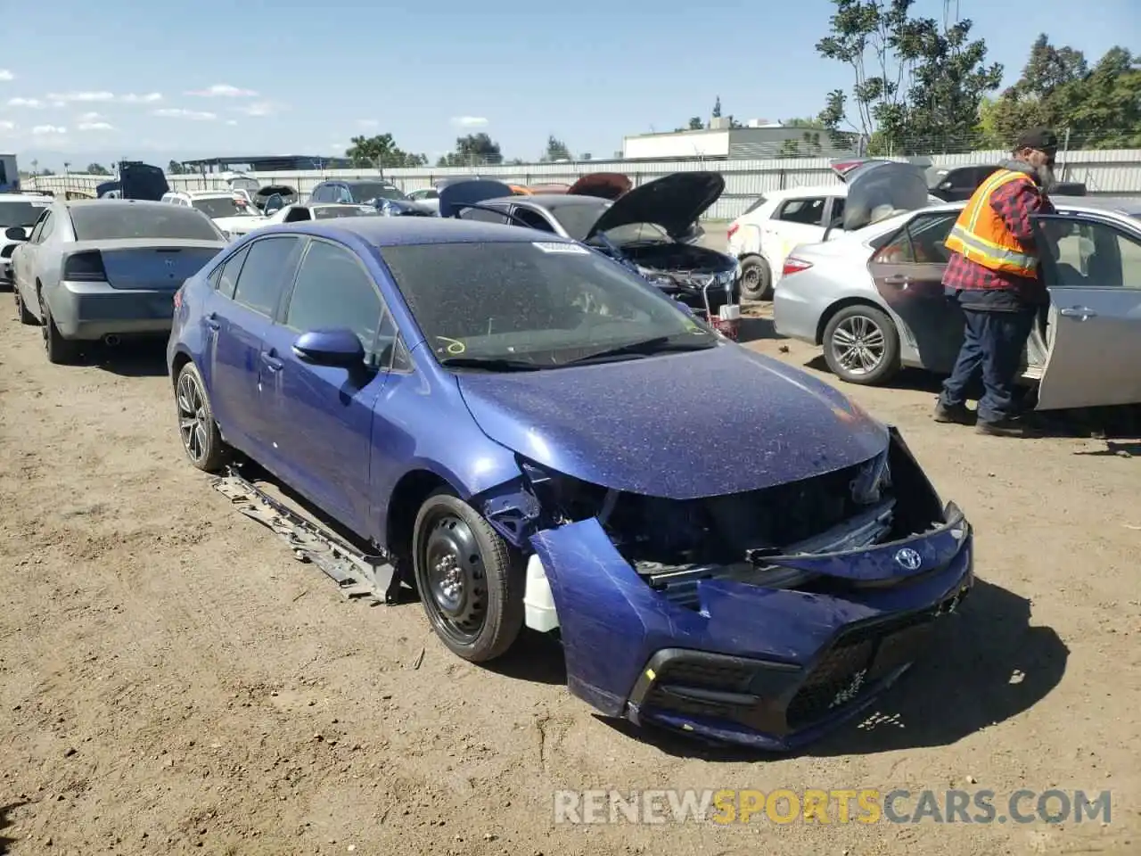 1 Photograph of a damaged car JTDS4RCE7LJ008118 TOYOTA COROLLA 2020