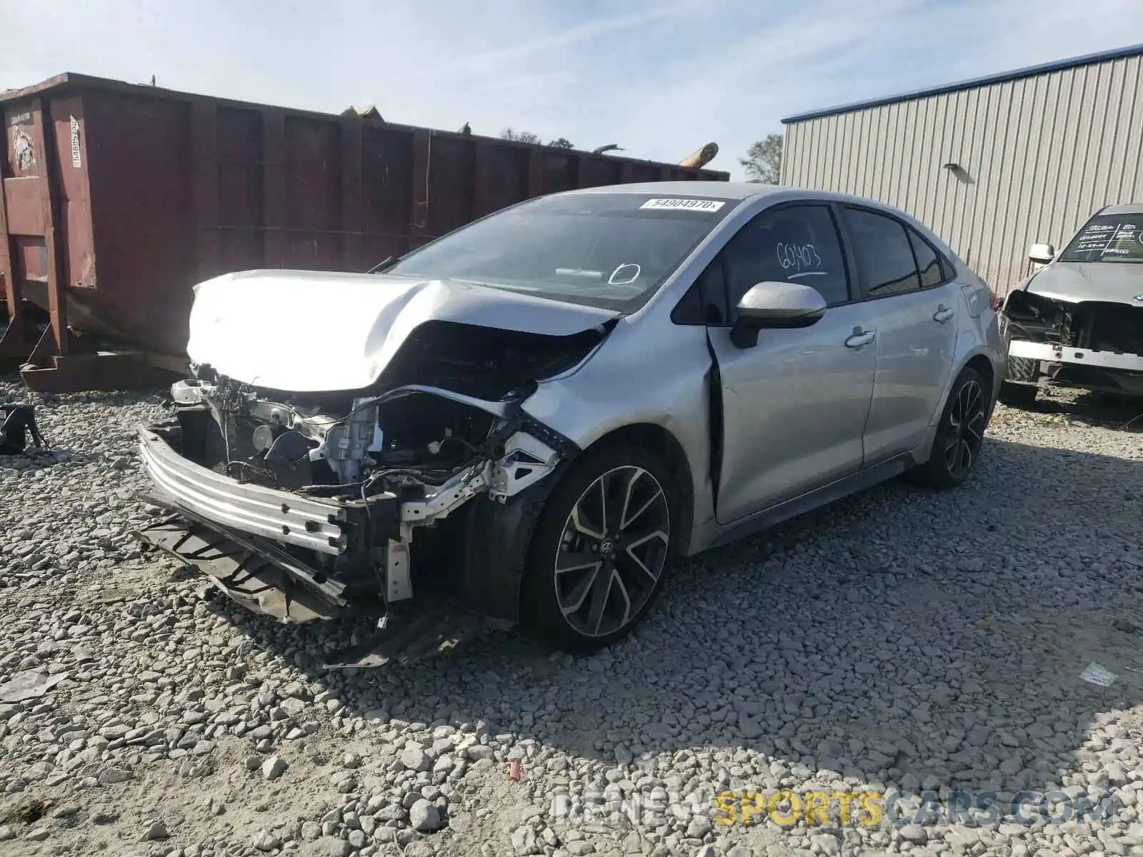 2 Photograph of a damaged car JTDS4RCE7LJ009723 TOYOTA COROLLA 2020