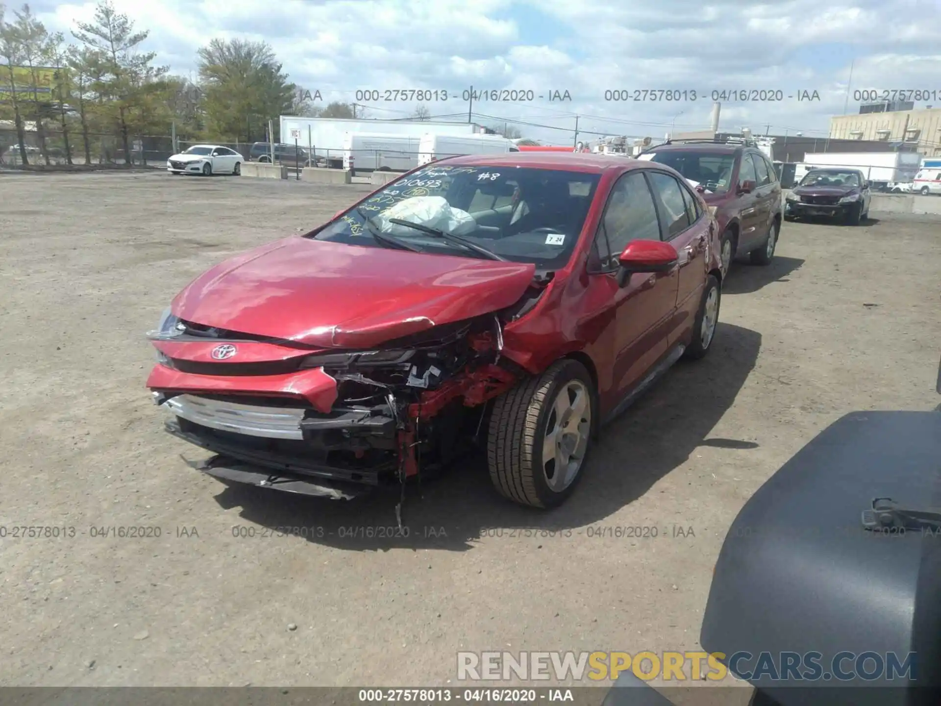 6 Photograph of a damaged car JTDS4RCE7LJ010693 TOYOTA COROLLA 2020