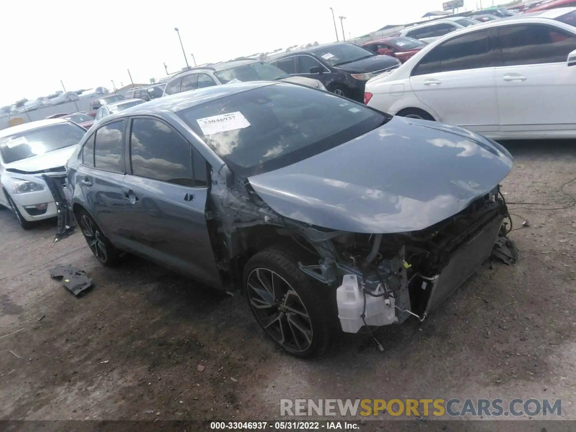 1 Photograph of a damaged car JTDS4RCE7LJ010841 TOYOTA COROLLA 2020