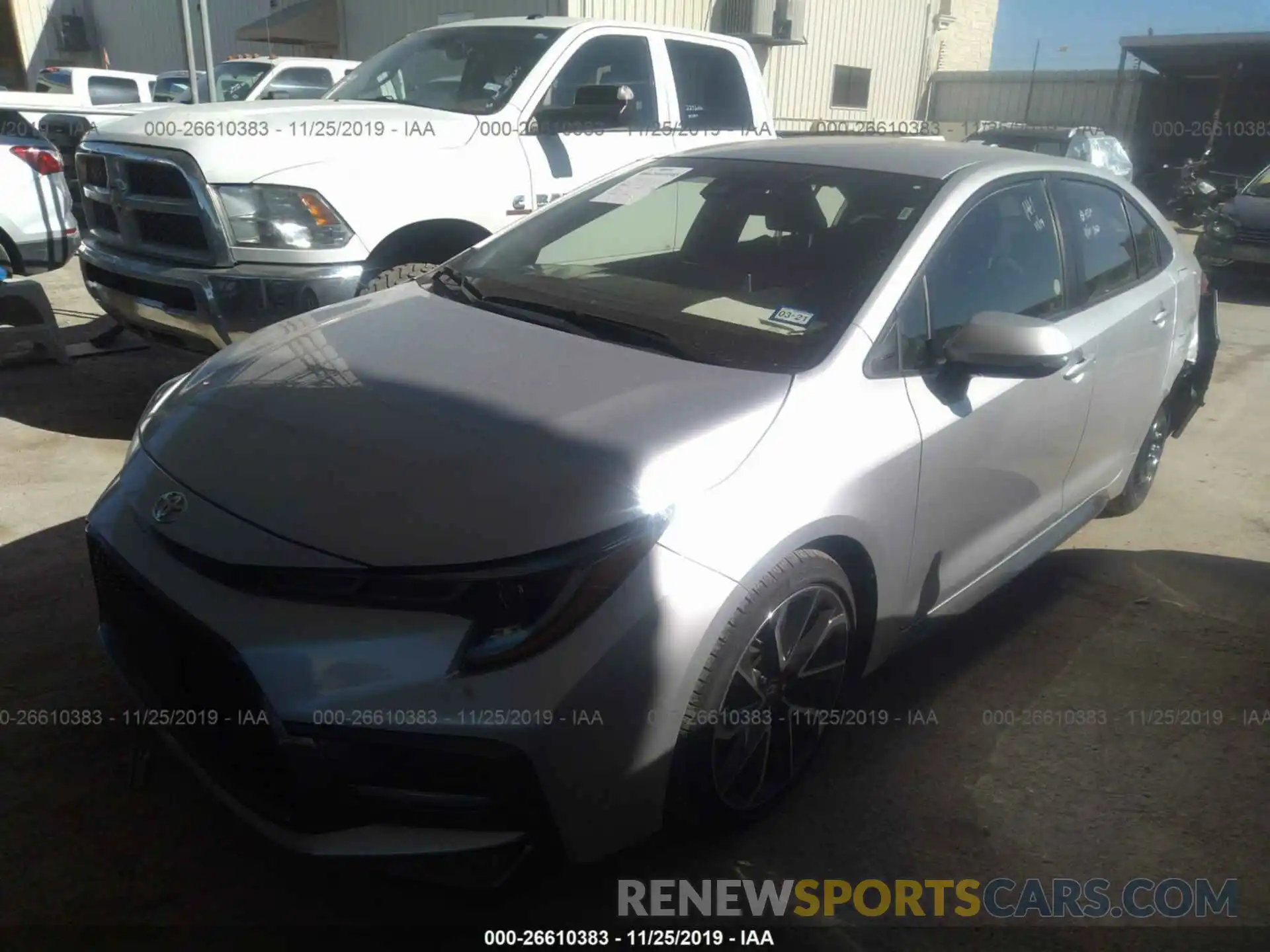 2 Photograph of a damaged car JTDS4RCE7LJ011732 TOYOTA COROLLA 2020