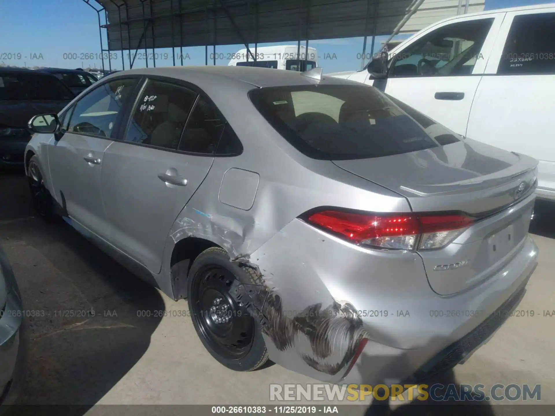 3 Photograph of a damaged car JTDS4RCE7LJ011732 TOYOTA COROLLA 2020