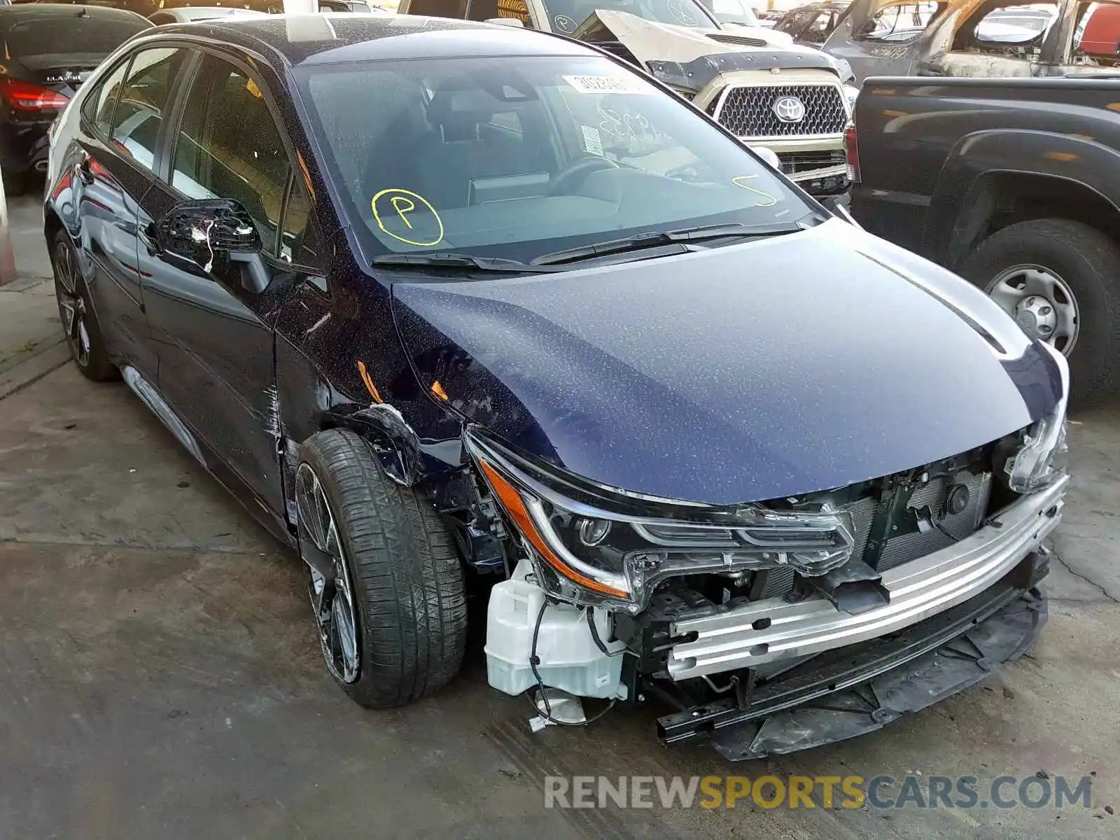 1 Photograph of a damaged car JTDS4RCE7LJ013867 TOYOTA COROLLA 2020