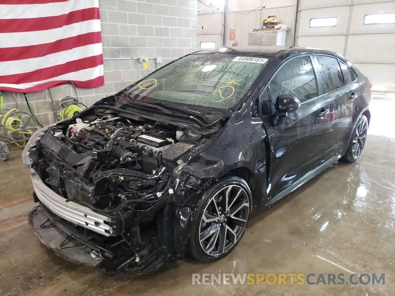 2 Photograph of a damaged car JTDS4RCE7LJ014842 TOYOTA COROLLA 2020