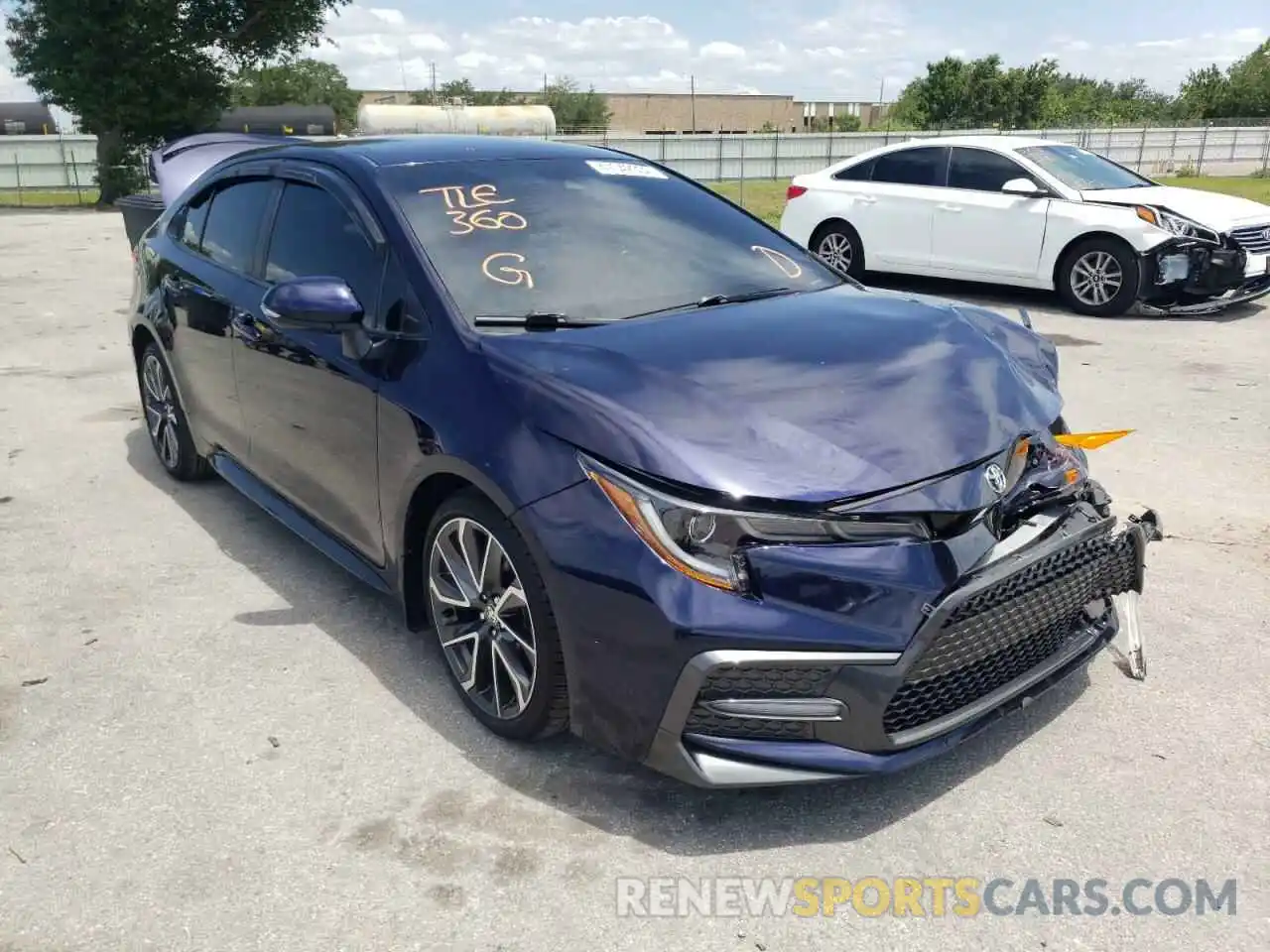 1 Photograph of a damaged car JTDS4RCE7LJ015716 TOYOTA COROLLA 2020